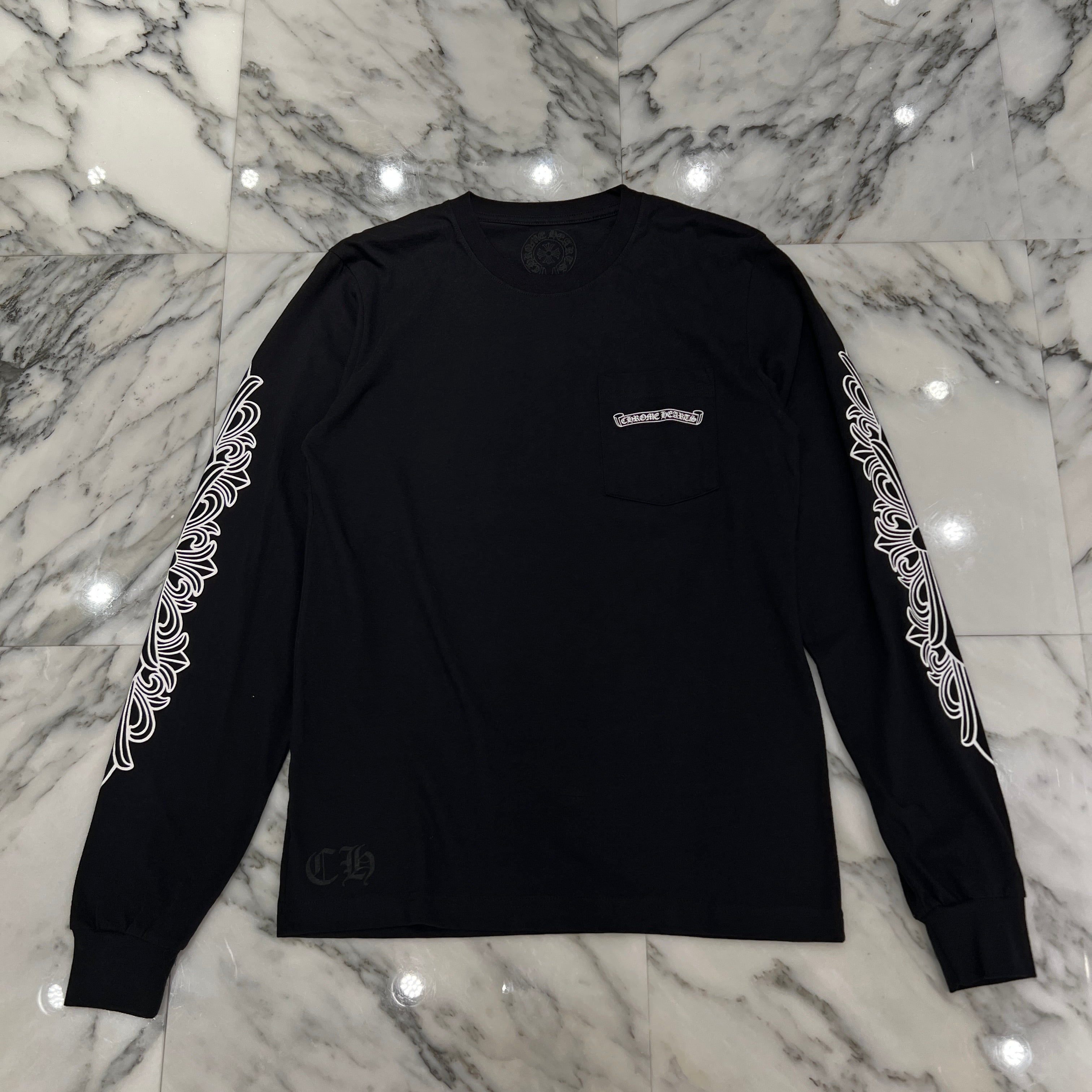 CHROME HEARTS Dagger Eye Chart Long Sleeve Tee Size M クロムハーツ ダガー アイチャート ロングスリーブ Tシャツ サイズM