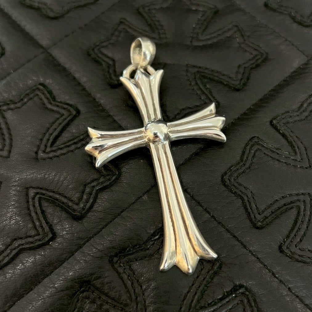 CHROME HEARTS Large Cross With Bail Pendant Top クロムハーツ ラージクロス ウィズ ベイル ペンダントトップ