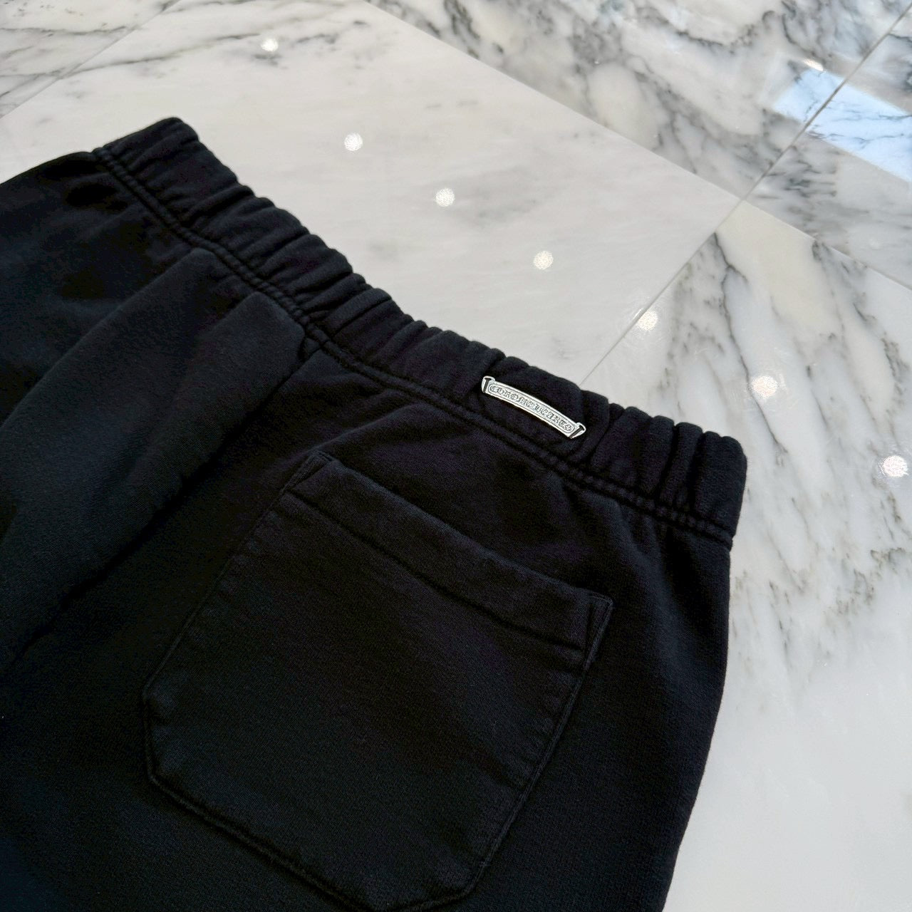 CHROME HEARTS Y NOT King Taco 3 Cemetery Cross Sweat Shorts