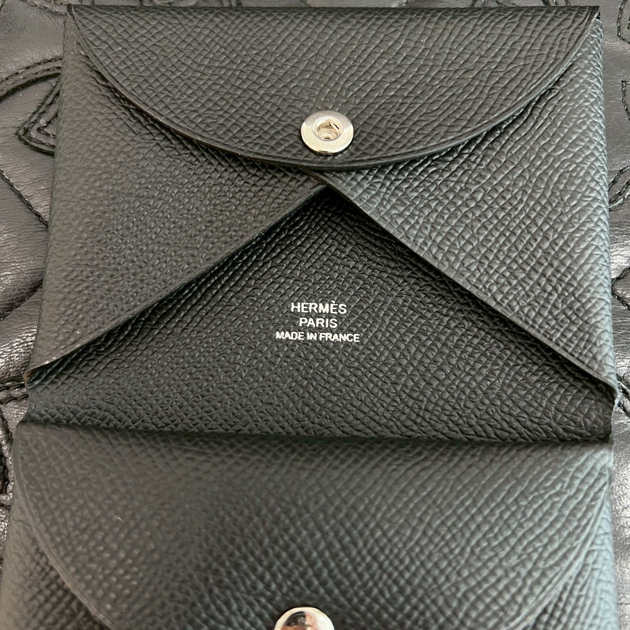 HERMES Calvi Duo Card Case "NOIR" B刻印 エルメス カルヴィデュオ カードケース "ノワール" B刻印