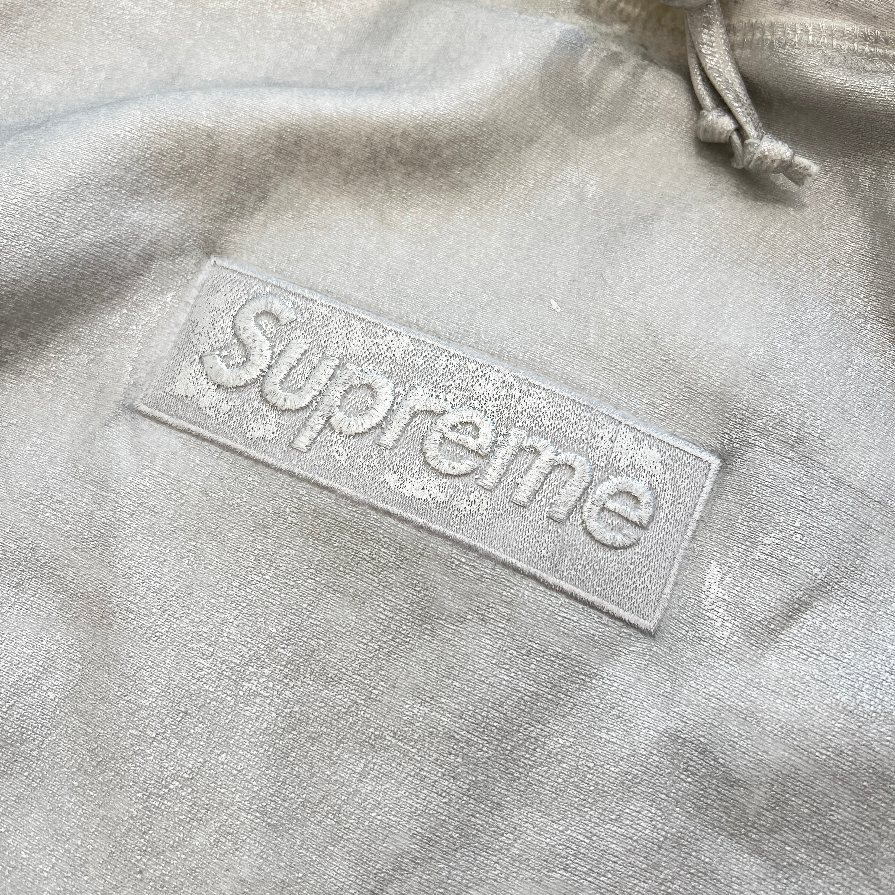 Supreme × MM6 Maison Margiela 2024SS Foil Box Logo Pullover Hoodie Size L シュプリーム × MM6 メゾンマルジェラ ホイル ボックスロゴ プルオーバーフーディ サイズＬ