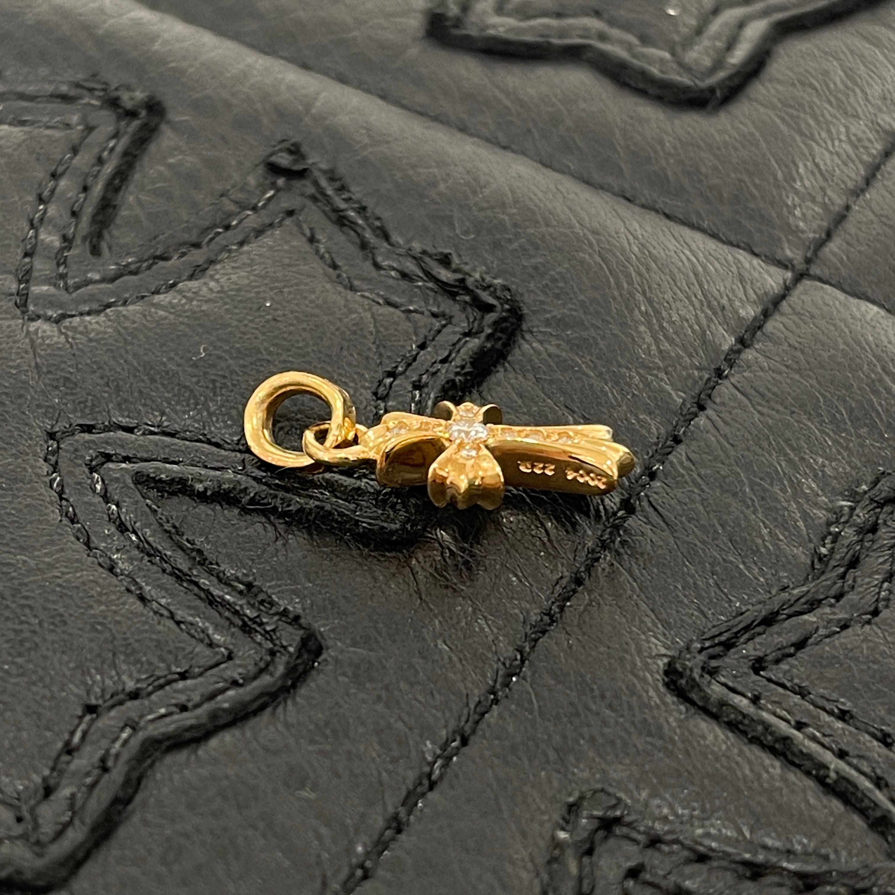 CHROME HEARTS 22K Baby Fat Cross Pave Diamond Pendant Top クロムハーツ 22K ベイビーファット クロス パヴェダイヤモンド ペンダントトップ