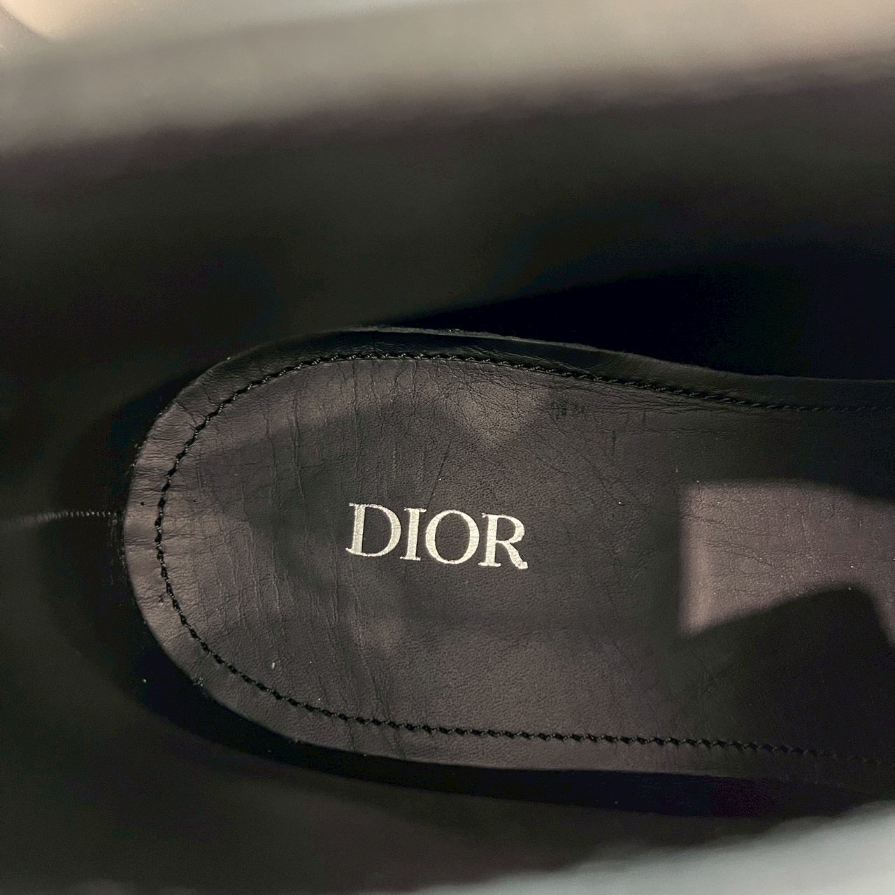 DIOR Side Zip Leather Short Boots 20EBM Size 42（27cm）ディオール サイドジップ レザーショートブーツ サイズ42(27cm)