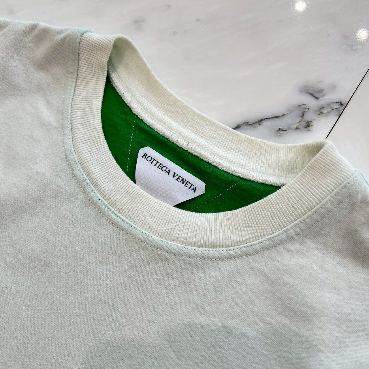 BOTTEGA VENETA 2022SS Double Layer Cotton Jersey Tee 661788 V16E0 Size S ボッテガ・ヴェネタ ダブルレイヤー コットンジャージー Tシャツ サイズS