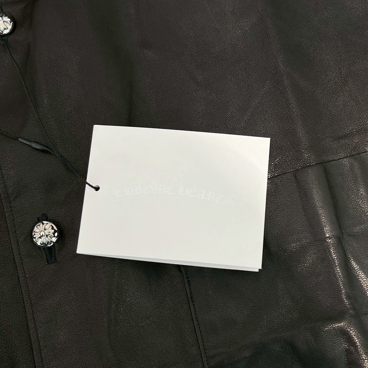 CHROME HEARTS × COMME des GARCONS Leather Switching Short Sleeve Shirt Size S クロムハーツ × コムデギャルソン レザー切替 ショートスリーブシャツ サイズS