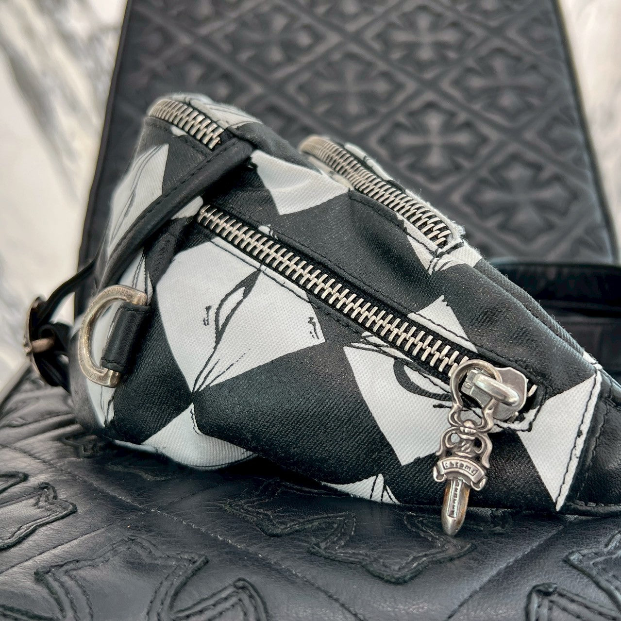 CHROME HEARTS × MATTY BOY PPO 99EYES SNAT PACK Mini Leather Waist Bag クロムハ―ツ × マッティボーイ PPO 99アイズ スナットパック ミニ レザーウエストバッグ