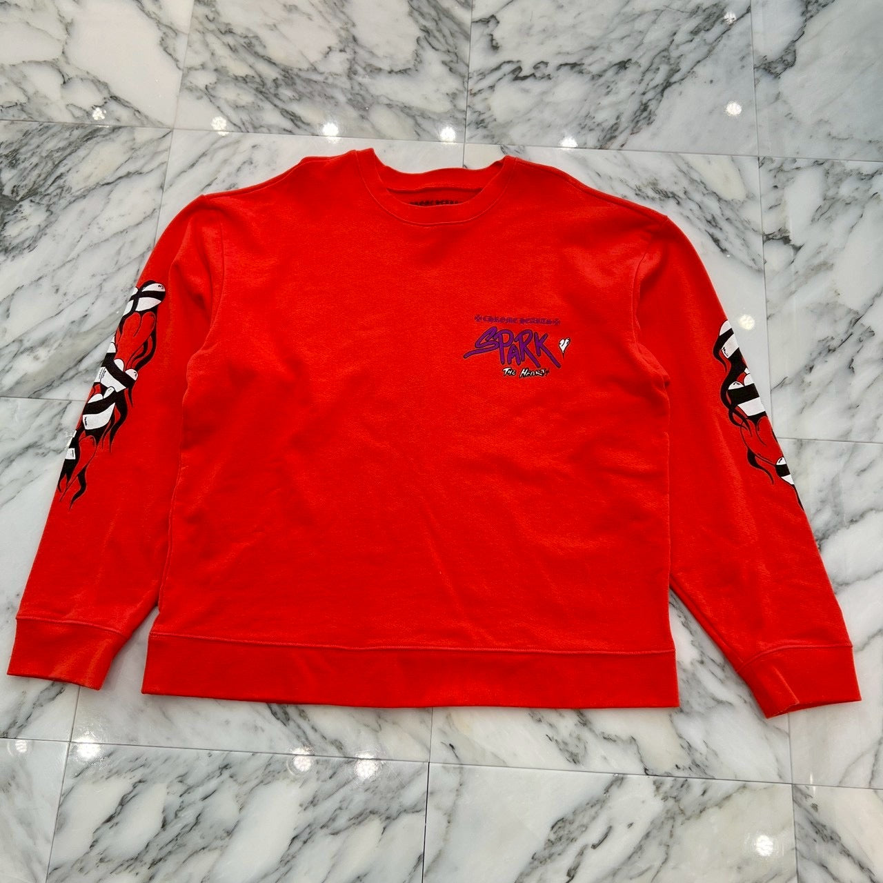 CHROME HEARTS × MATTY BOY 2023SS Sadistic Lipstick Sweatshirt Size XL クロムハーツ × マッティボーイ サディスティックリップスティック クルーネックスウェットシャツ サイズXL