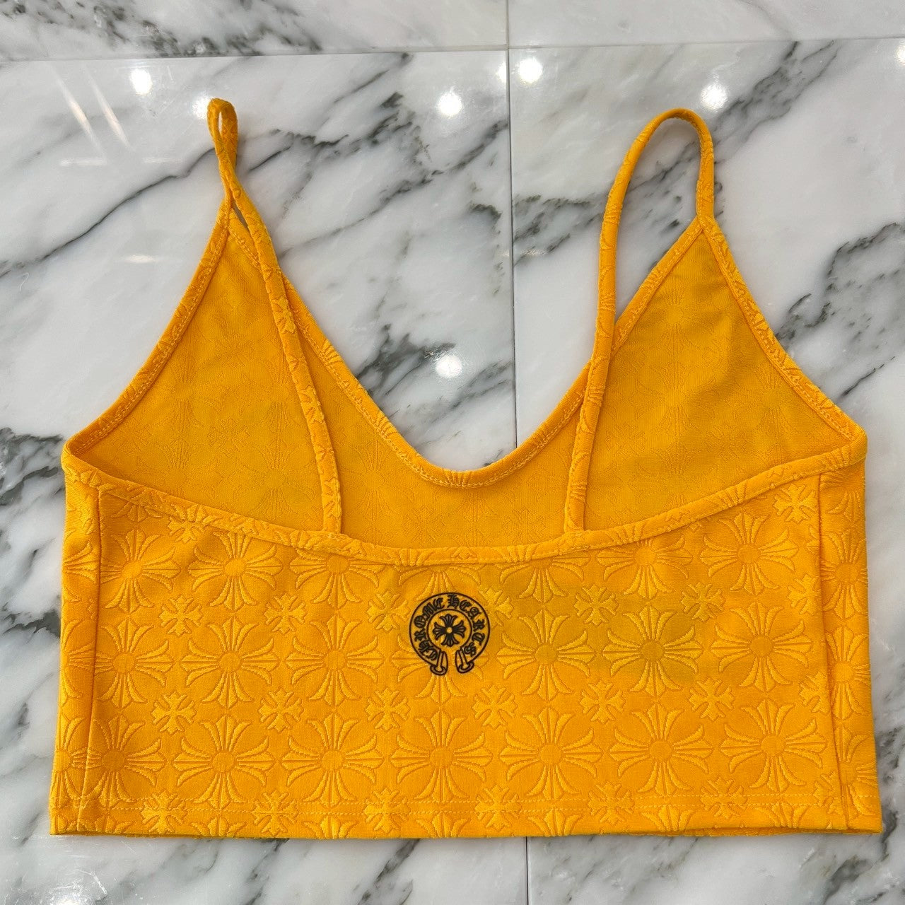 CHROME HEARTS CH Plus Pattern Horseshoe Rubber Print Camisole Size S クロムハーツ CHプラス柄 ホースシューラバープリント キャミソール サイズS