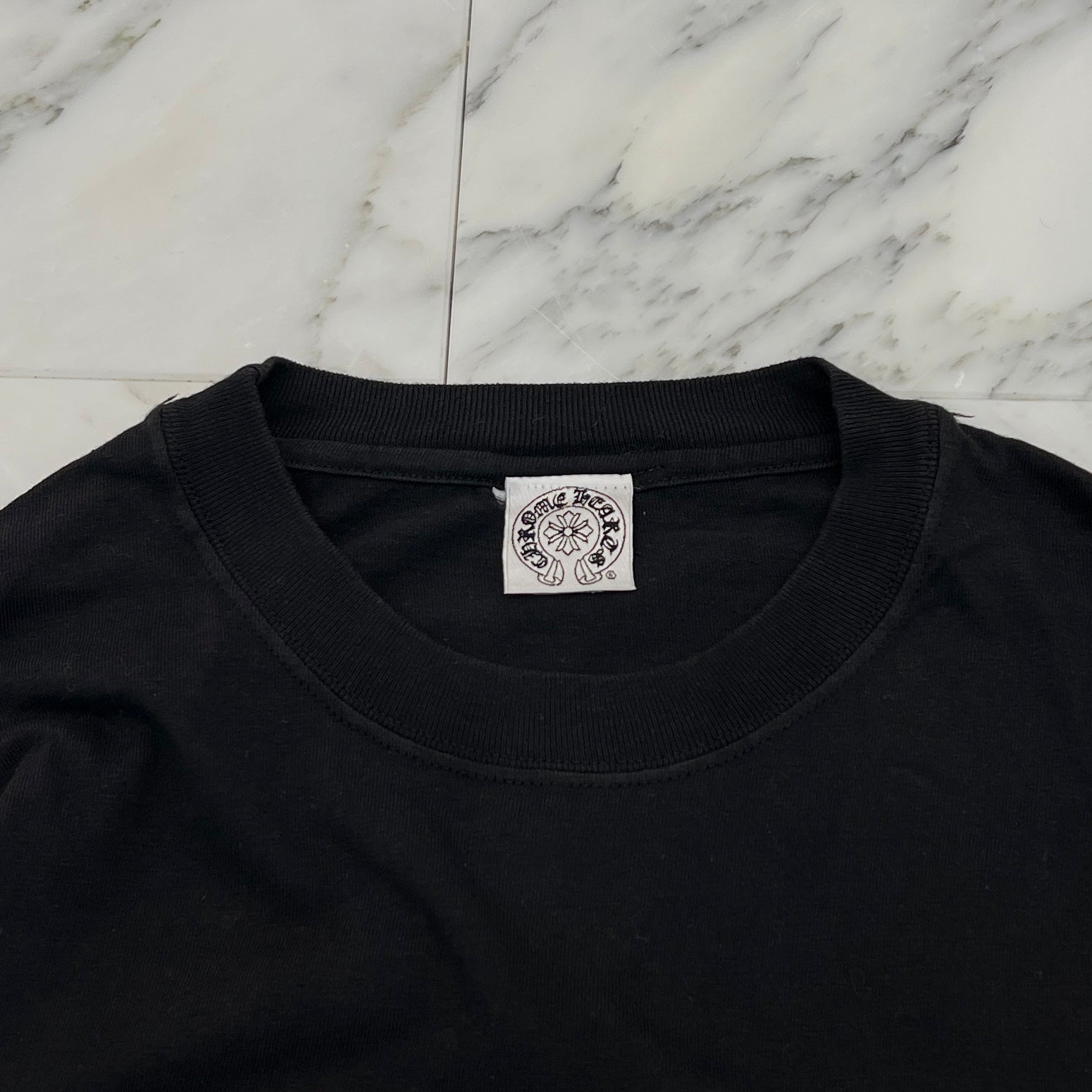 CHROME HEARTS × KYOSUKE HIMURO Back CH Cross Arm Logo Long Sleeve Tee Size M クロムハーツ × 氷室 京介 バックCHクロス アームロゴ ロングスリーブ Tシャツ サイズM