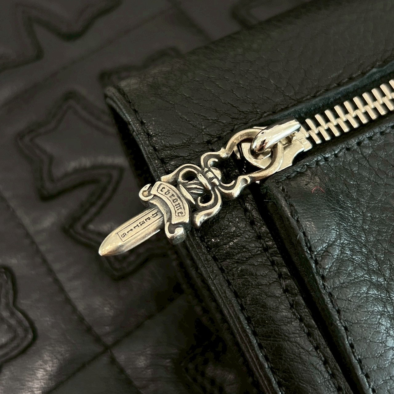 CHROME HEARTS Wave Mini Cross Ball Wallet クロムハーツ ウェーブ ミニ クロスボール ウォレット