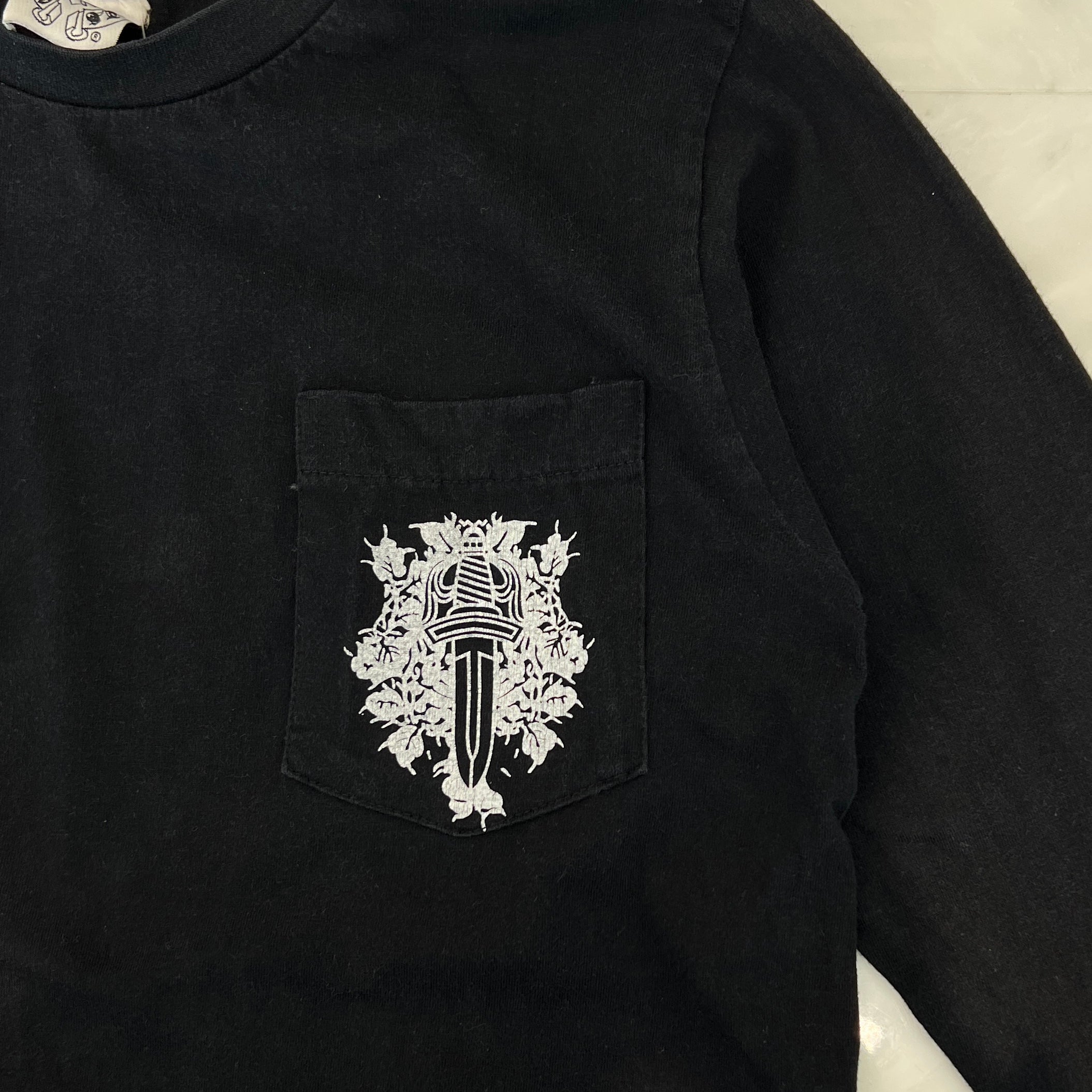 CHROME HEARTS Ultimo Horseshoe Fleur Print Long Sleeve Tee クロムハーツ ウルティモ ホースシュー フルールプリント ロングスリーブTシャツ