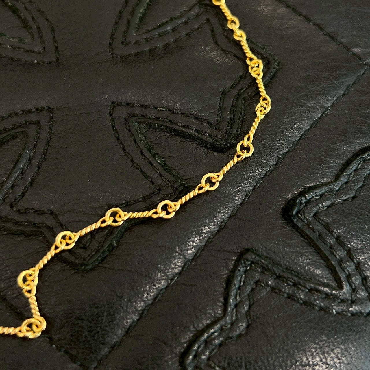 CHROME HEARTS 22K Twist Chain Necklace Size 18 Inch クロムハーツ 22K ツイストチェーン ネックレス サイズ 18インチ
