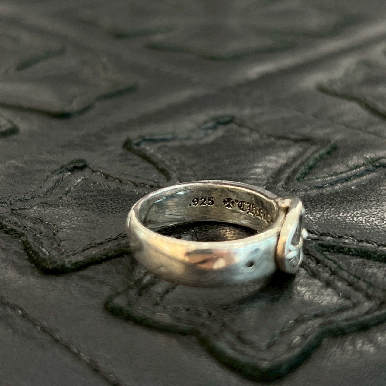 CHROME HEARTS Classic Oval Cross Belt Ring Size 11.5号 クロムハーツ クラシック オーバルクロス ベルトリング サイズ11.5号