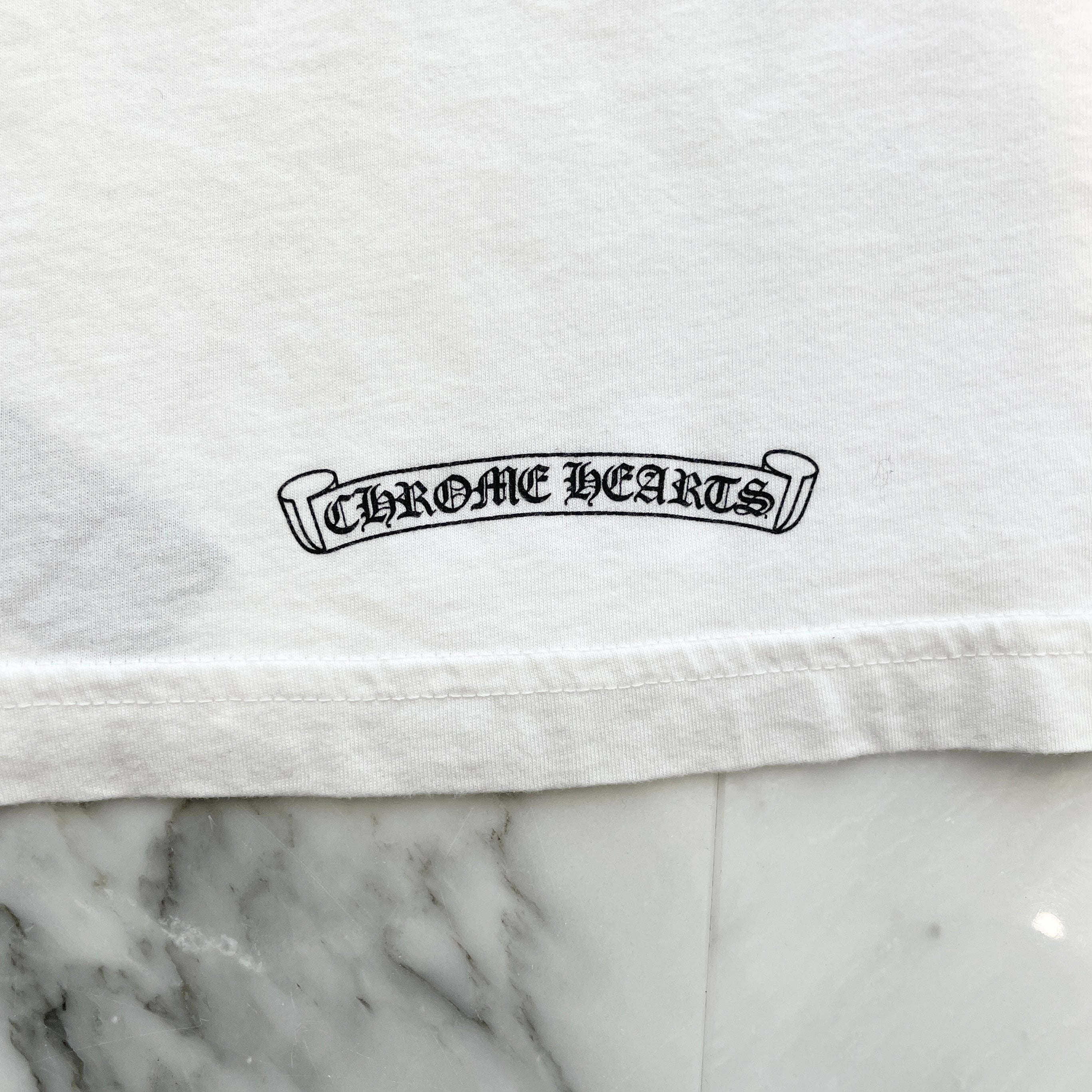 CHROME HEARTS × Guns N' Roses Cross Embroidery Long Sleeve Tee