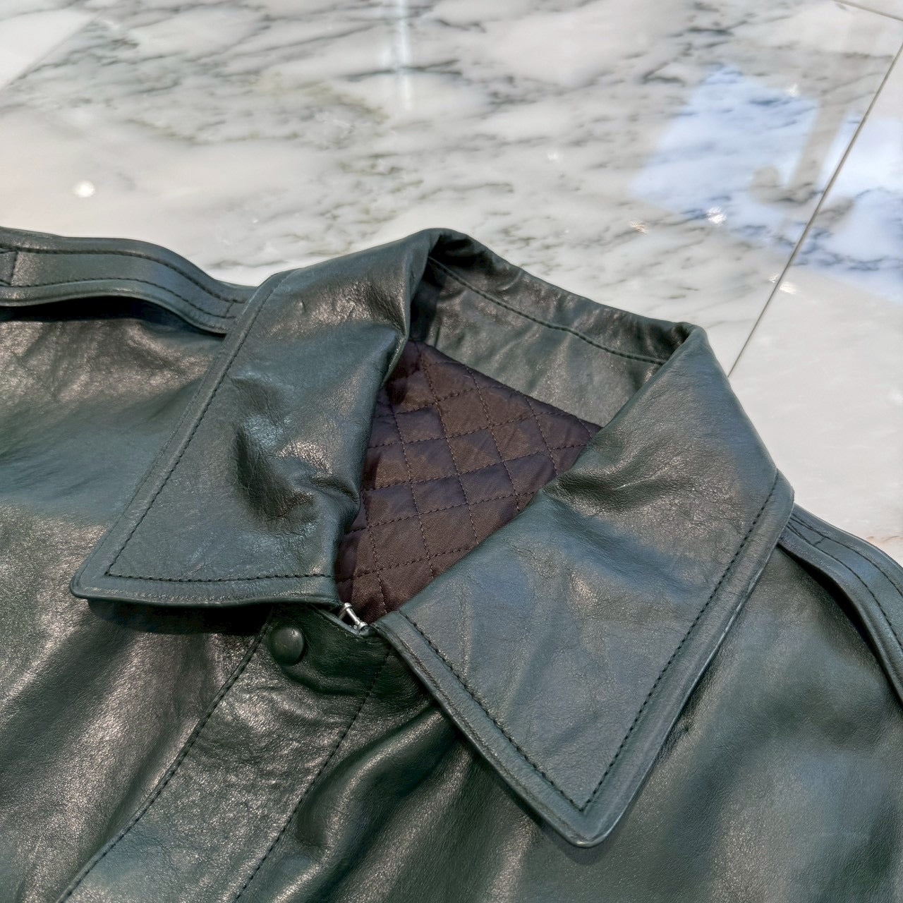 Berluti Grained Leather Flight Jacket Blouson R23LBL118 Size R52 ベルルッティ グレインレザー フライトジャケット ブルゾン サイズR52