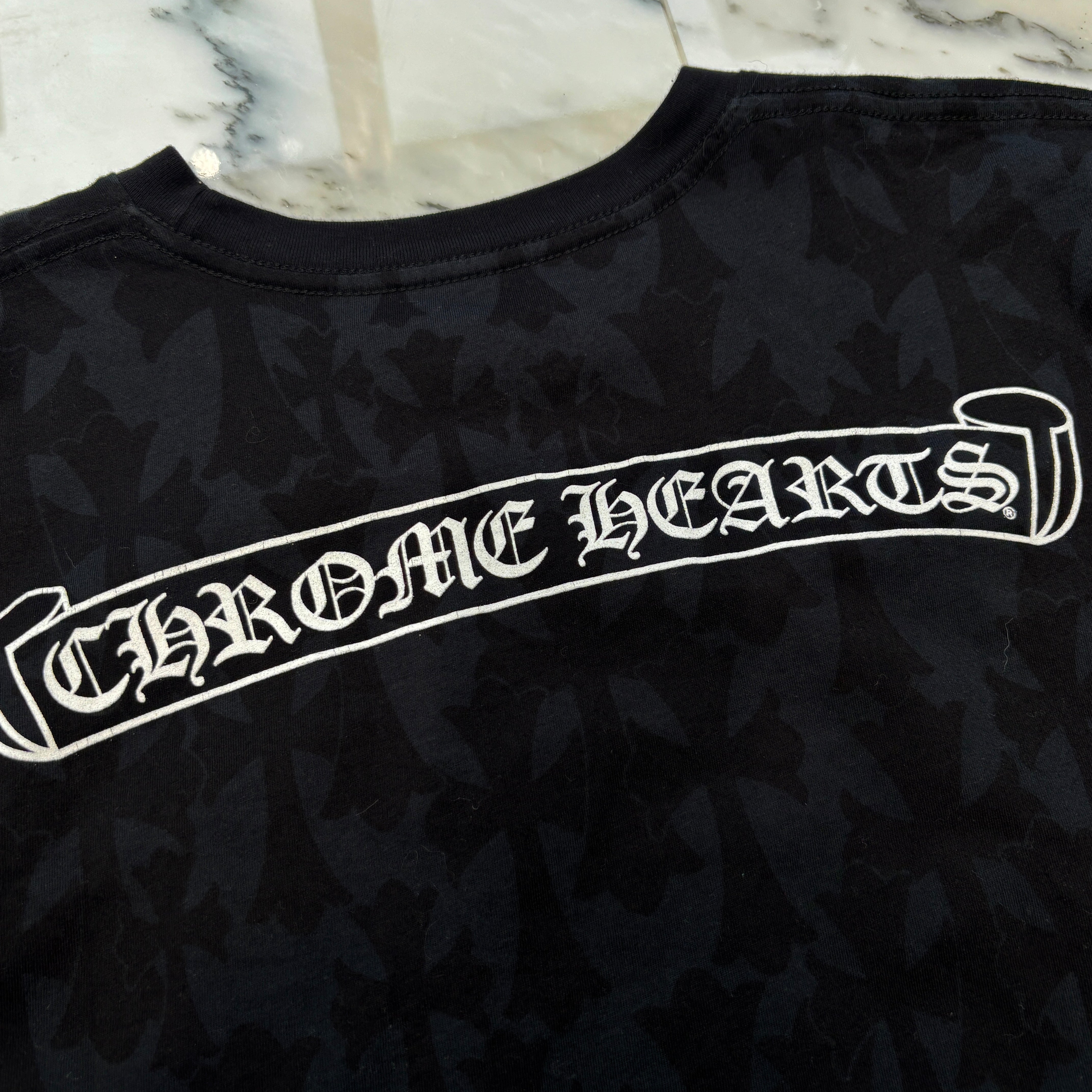 CHROME HEARTS 2024SS Graveyard Cemetery Cross Tee Size M クロムハーツ グレイブヤードセメタリークロス Tシャツ サイズM