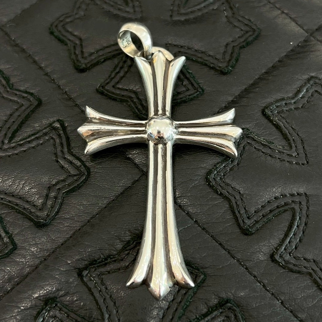 CHROME HEARTS Large Cross With Bail Pendant Top クロムハーツ ラージクロス ウィズ ベイル ペンダントトップ