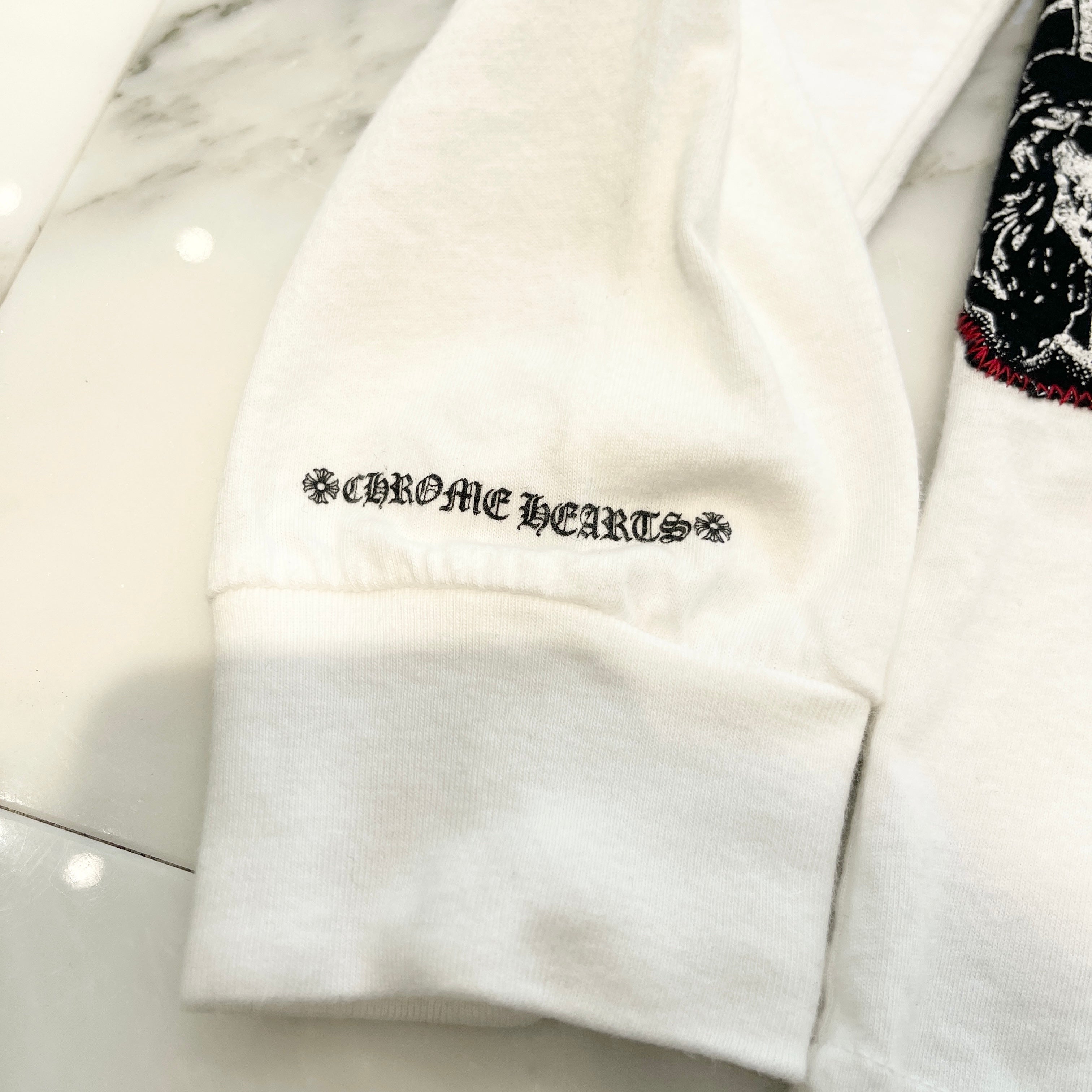 CHROME HEARTS × Guns N' Roses Cross Embroidery Long Sleeve Tee Size L クロムハーツ × ガンズアンドローゼス クロス刺繍 ロングスリーブTシャツ サイズL