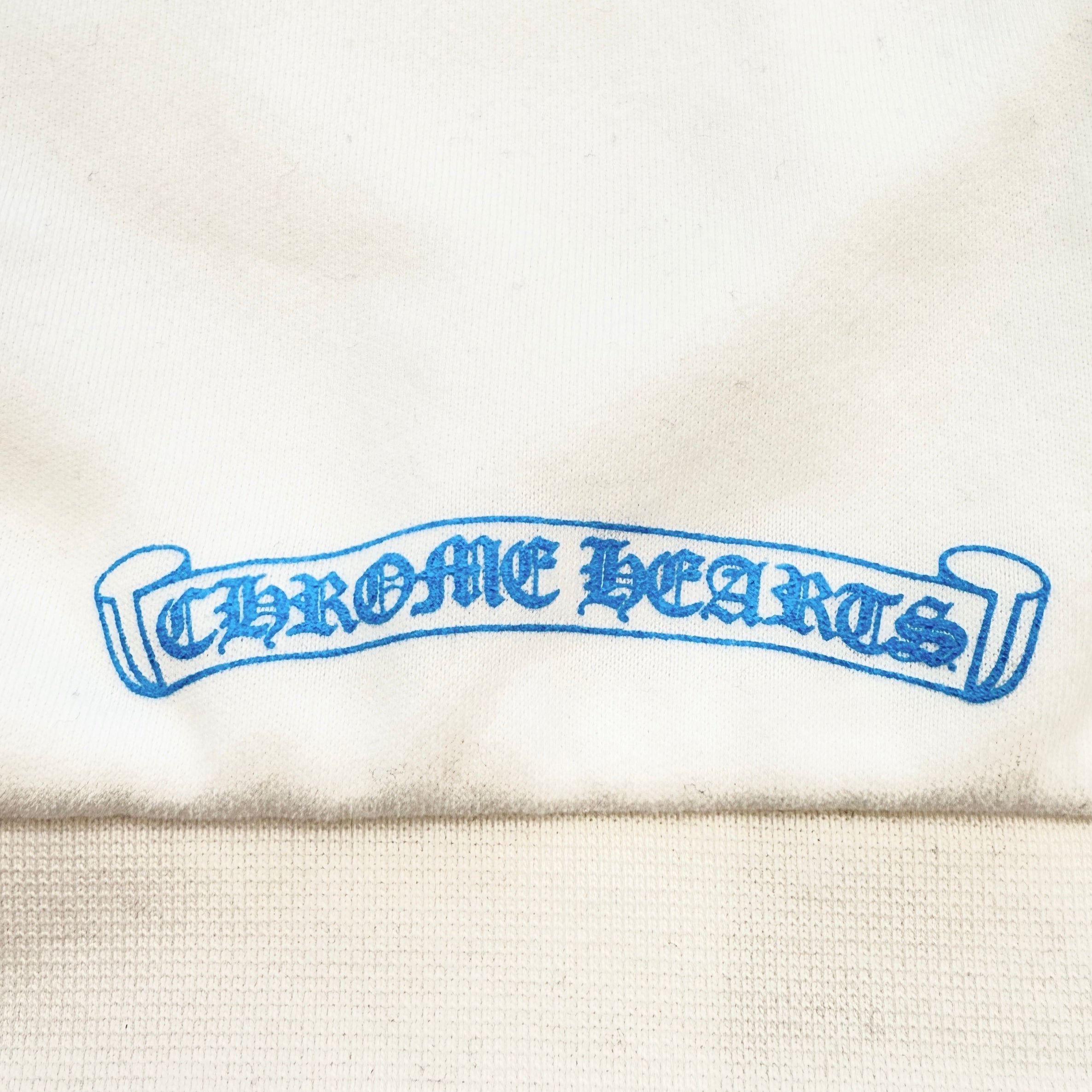 CHROME HEARTS Las Vegas Limited Fontainebleau Neck Logo Dice Print Crewneck Sweatshirt Size XXL クロムハーツ ラスベガス限定 フォンテンブロー ネックロゴ ダイスプリント クルーネックスウェットシャツ サイズXXL