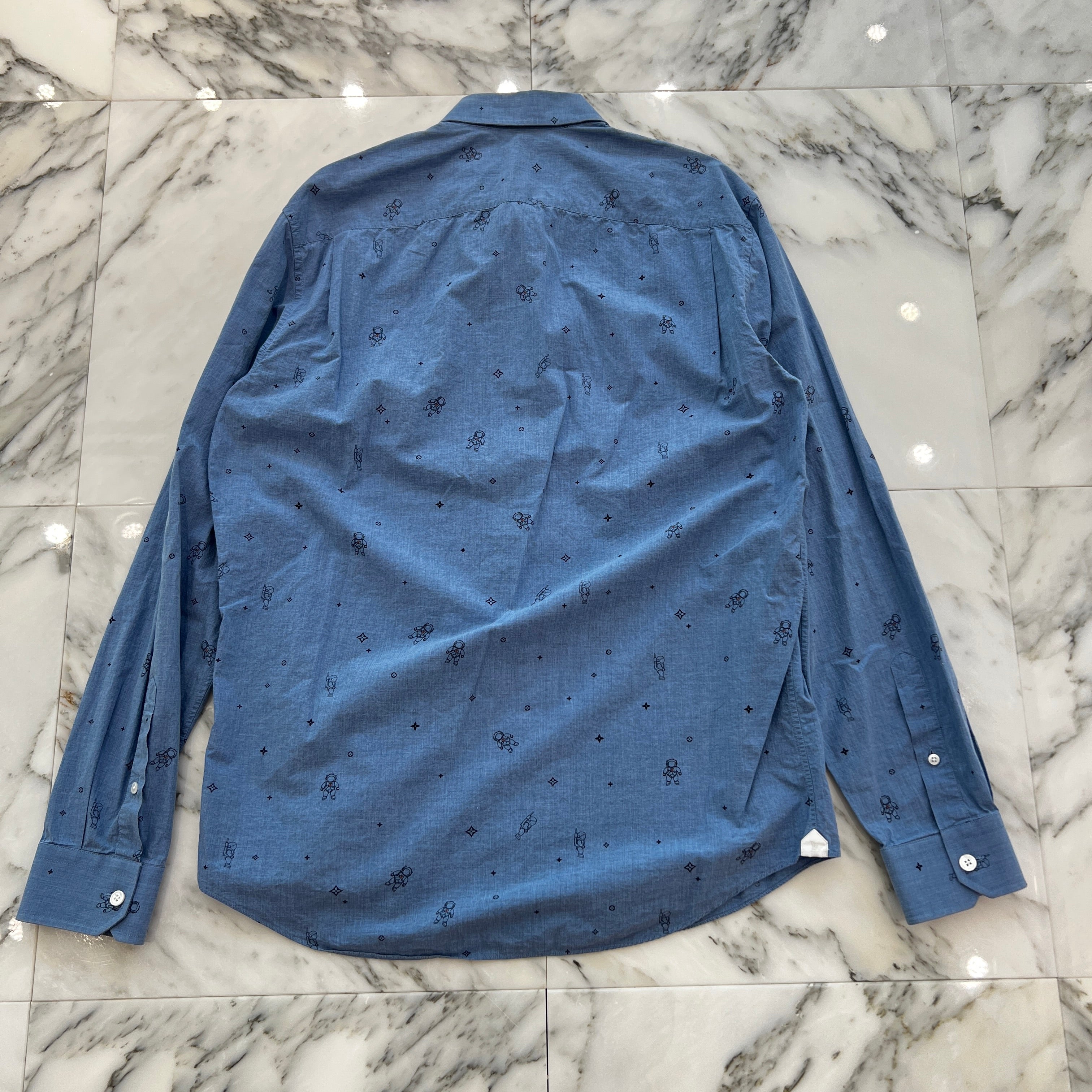 LOUIS VUITTON 2019SS Space Pilot Print Shirt Size M ルイヴィトン スペースパイロット プリント シャツ ブラウス サイズM
