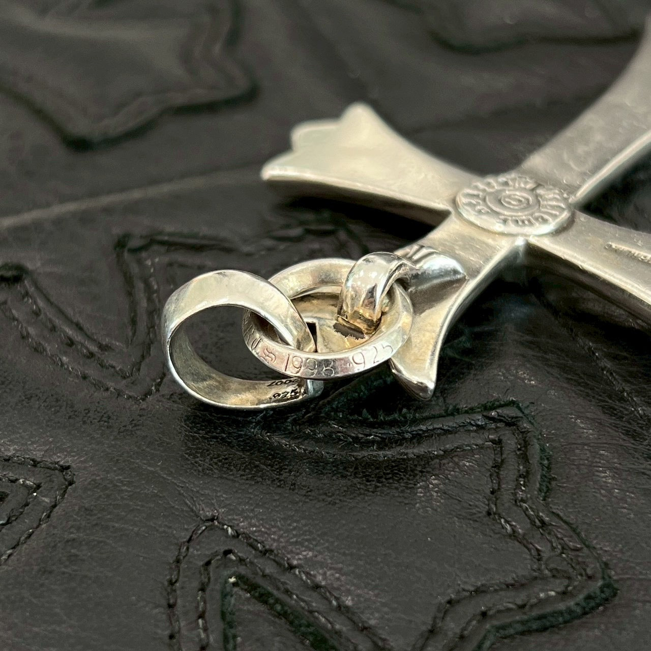 CHROME HEARTS Large Cross With Bail Pendant Top クロムハーツ ラージクロス ウィズ ベイル ペンダントトップ