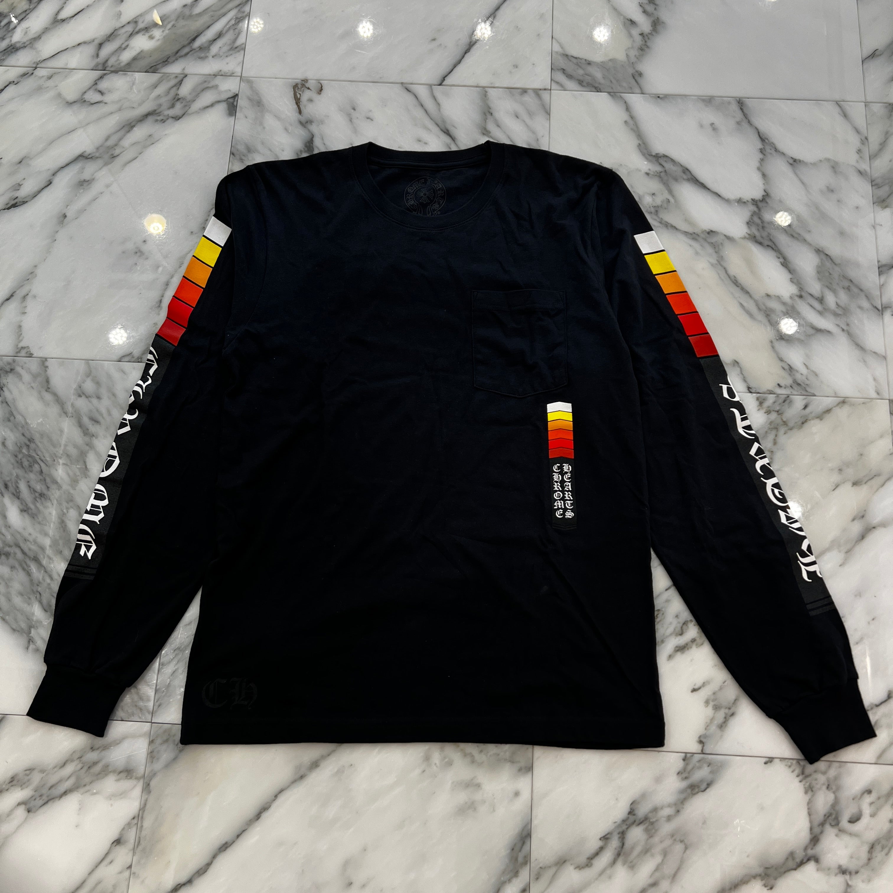 CHROME HEARTS Neon Bar Logo Long Sleeve Tee Size M クロムハーツ ネオンバー ロゴ ロングスリーブ Tシャツ サイズM