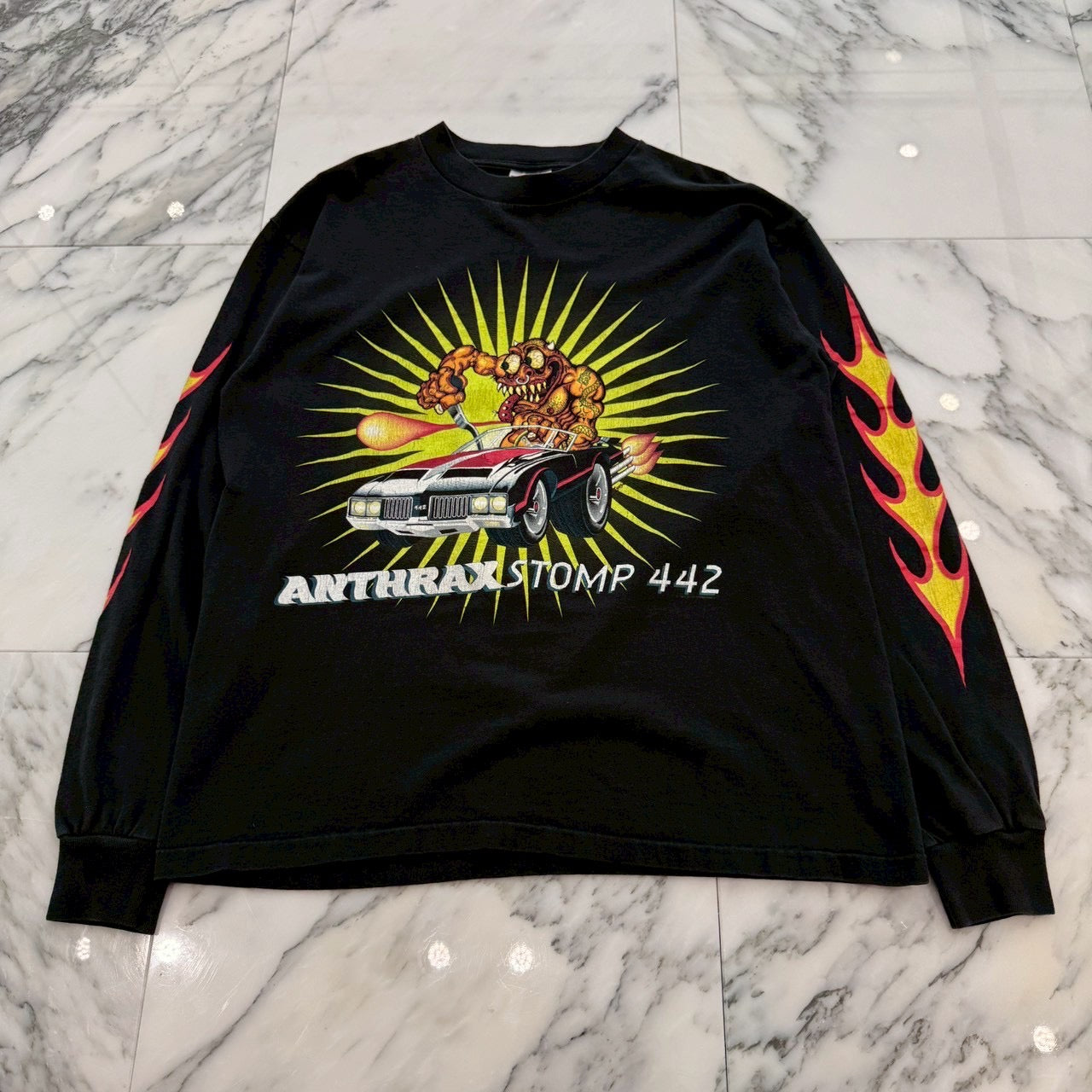 Vintage 90's ANTHRAX "Stomp 442" 1995 All Sport L/S Tee Size L 90's アンスラックス "ストンプ 442" 1995 オールスポーツ社製 ロングスリーブTシャツ サイズL