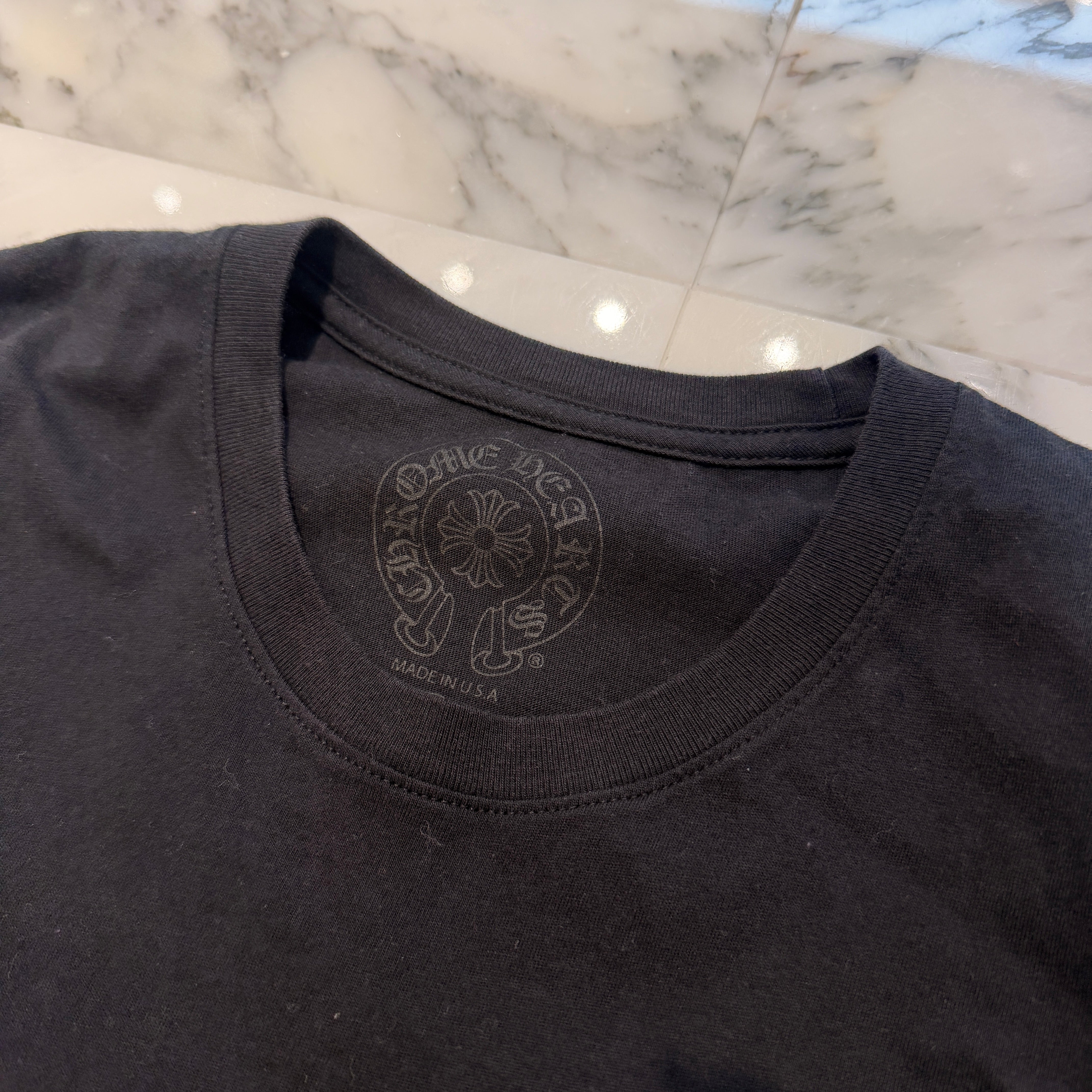 CHROME HEARTS Neon Bar Logo Tee Size S クロムハーツ ネオンバー ロゴ Tシャツ サイズS