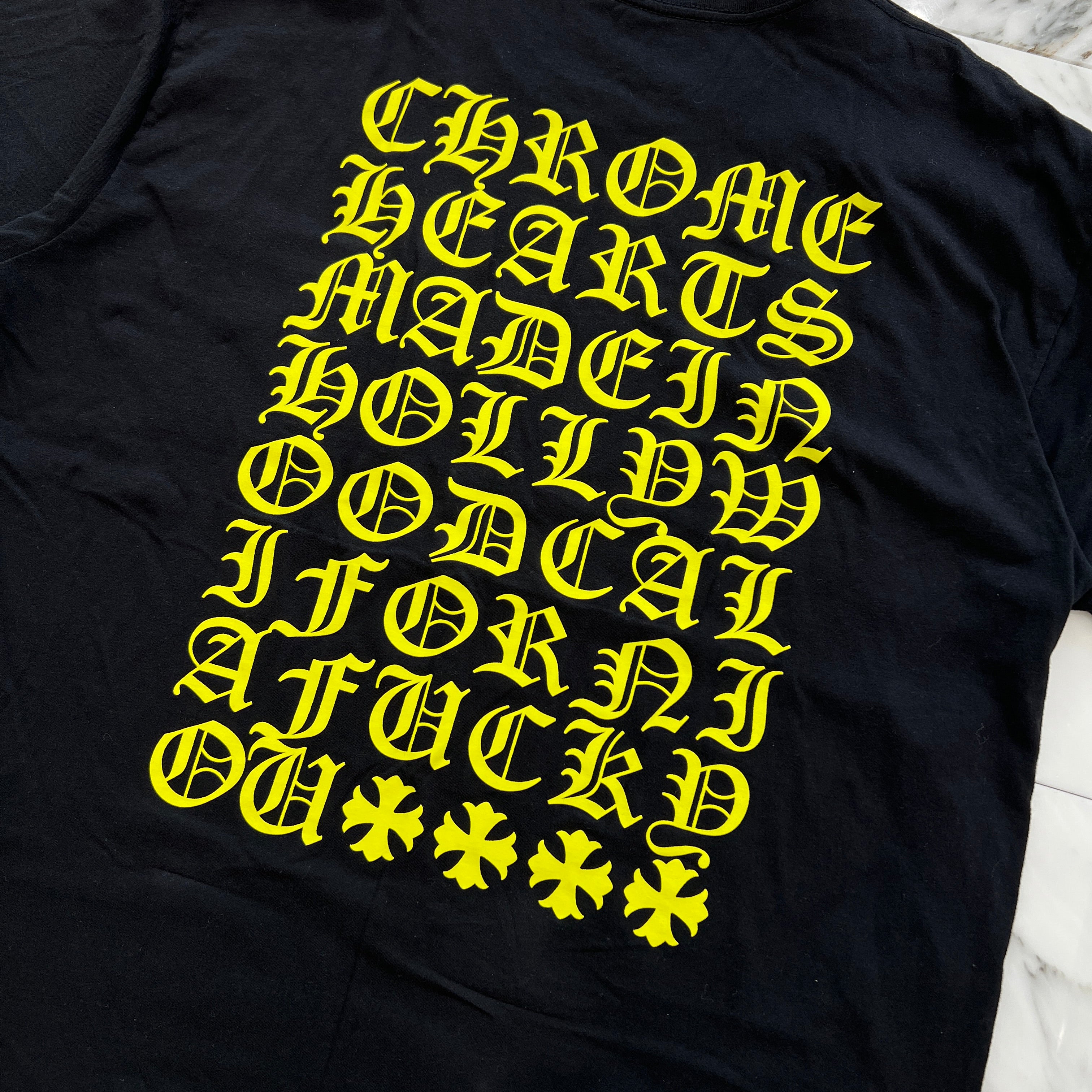 CHROME HEARTS Made In Hollywood Vertical Logo Tee Size XXL クロムハーツ メイドインハリウッド ヴァーティカルロゴ Tシャツ サイズXXL