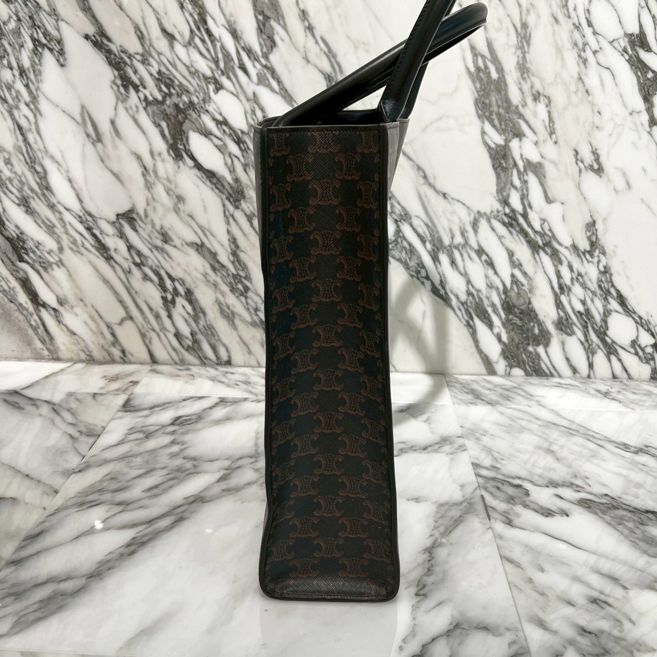 CELINE Horizontal Cabas Triomphe Canvas Tote Bag 197012CIM.38SI セリーヌ ホリゾンタル カバ トリオンスキャンバス トートバッグ