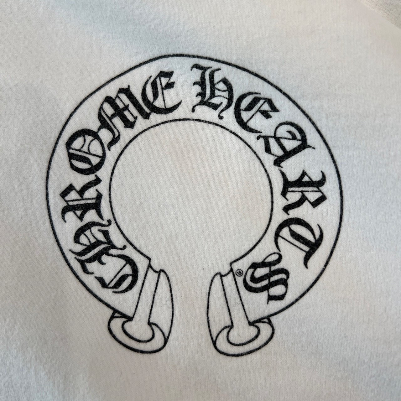 CHROME HEARTS Floral Cross Horseshoe Zip Up Hoodie Size L クロムハーツ フローラルクロス ホースシュー ジップアップフーディ サイズL