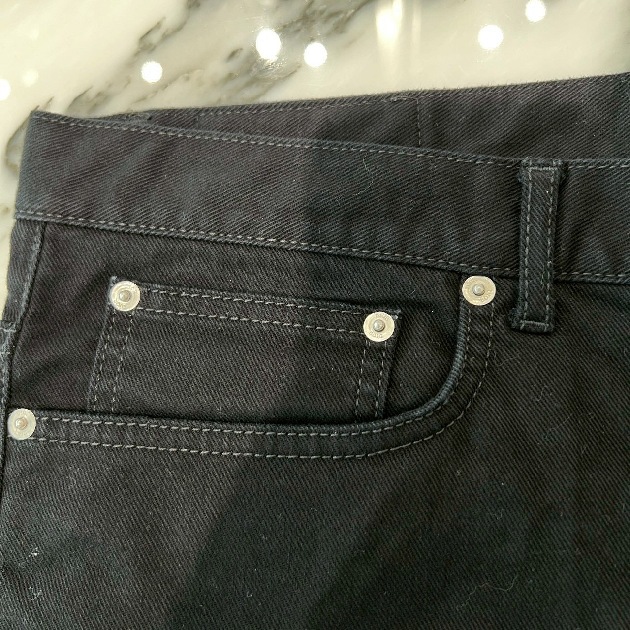 DIOR 2022SS Slim Fit Cotton Denim Pants 193DS10A217X Size 34