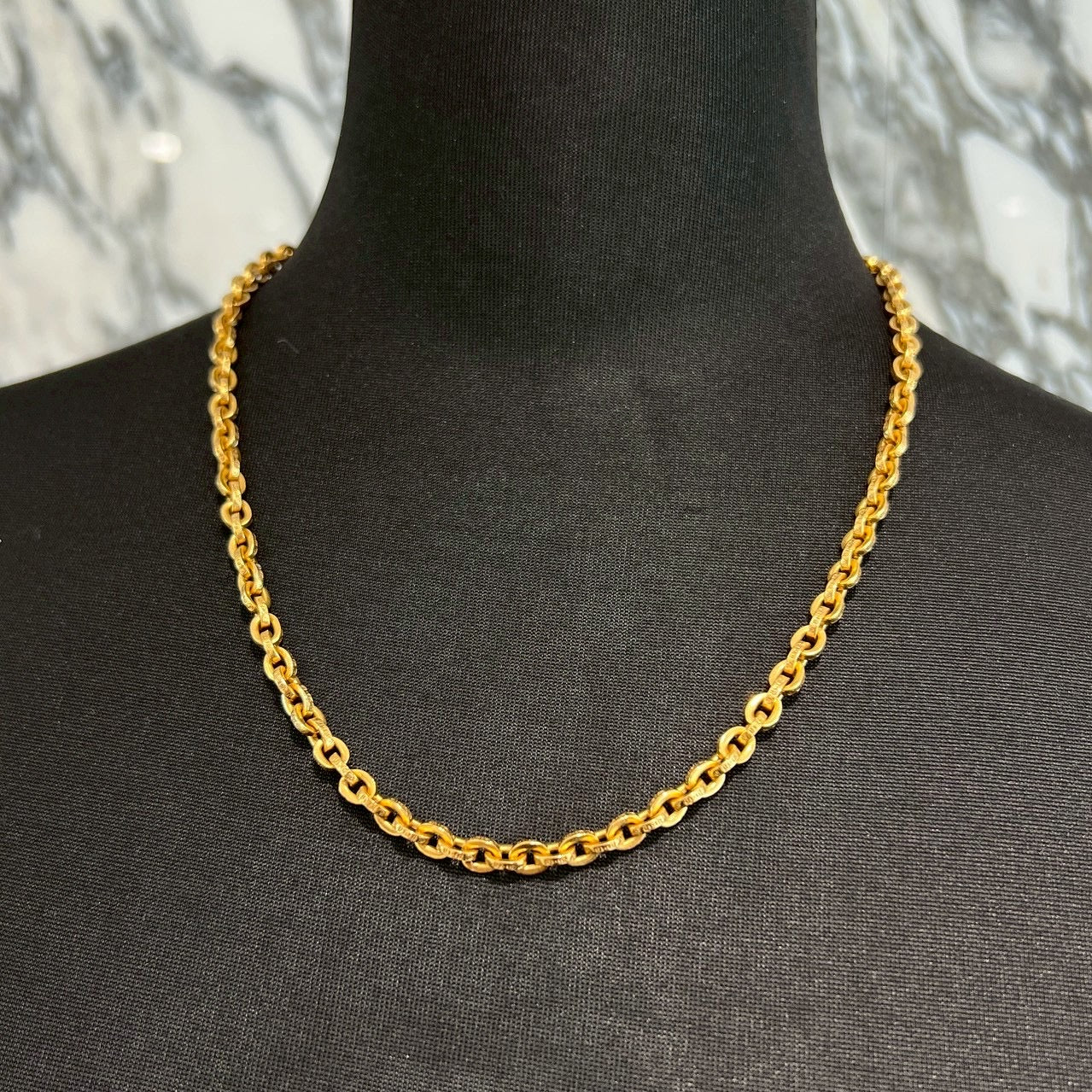 CHROME HEARTS 22K Paper Chain Necklace 20 Inch クロムハ―ツ 22K ペーパーチェーン ネックレス サイズ20インチ