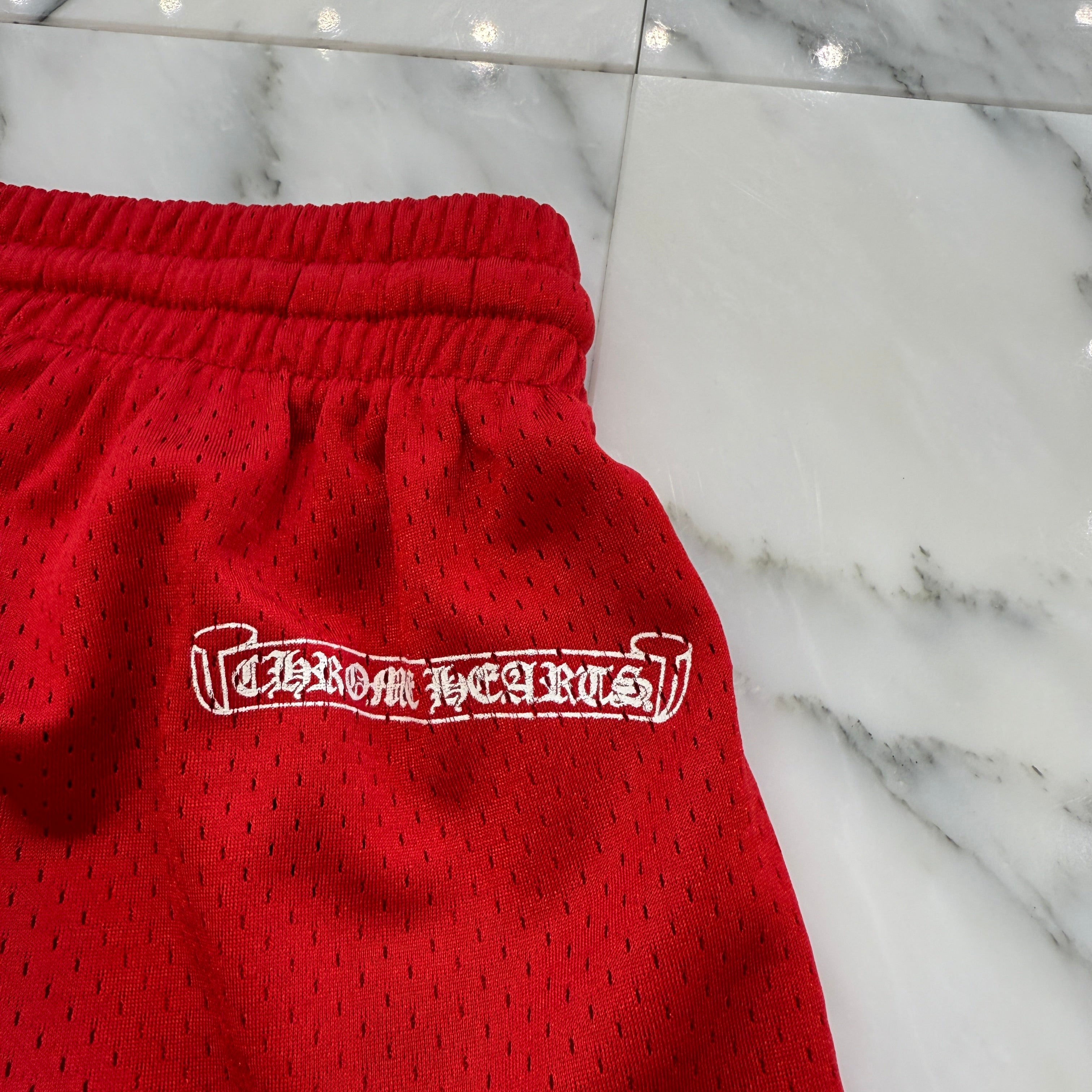 CHROME HEARTS × MATTY BOY "TEAM" Mesh Varsity Shorts Size L クロムハーツ × マッティボーイ チームメッシュバーシティ ショートパンツ サイズL