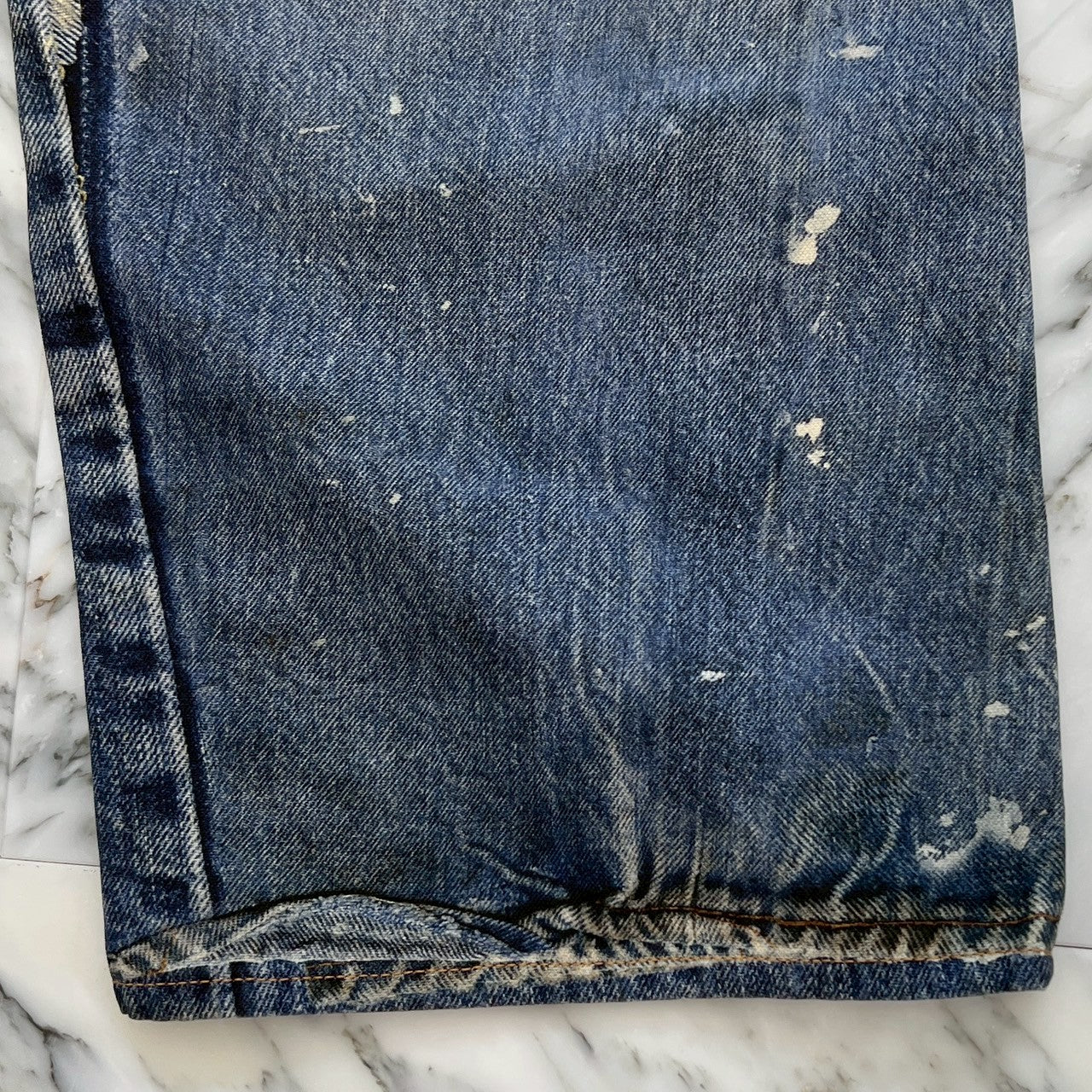 Acne Studios 2024SS Trompe Loeil Chain Graphic Over Denim Pants FN-MN-TR0U001020 Size 50 アクネストゥディオス トロンプルイユ チェーングラフィックオーバーデニムパンツ サイズ50