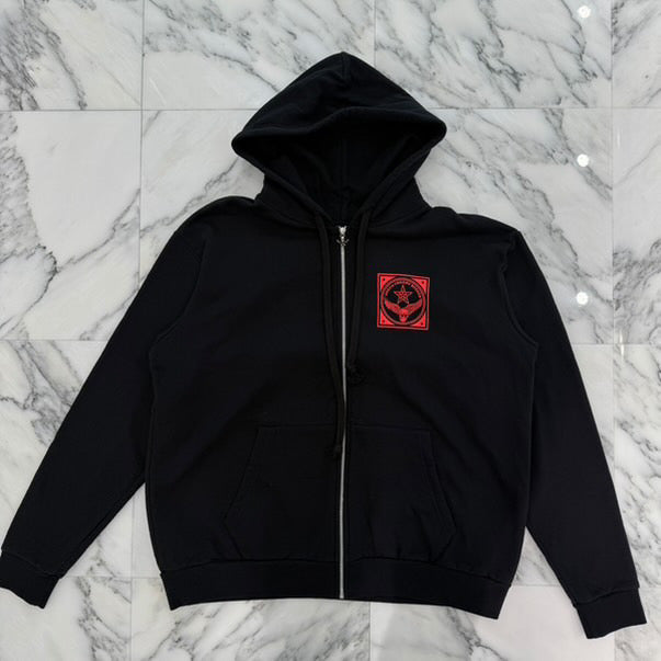 CHROME HEARTS CH Foti Mahalia Logo Zip Up Hoodie Size L