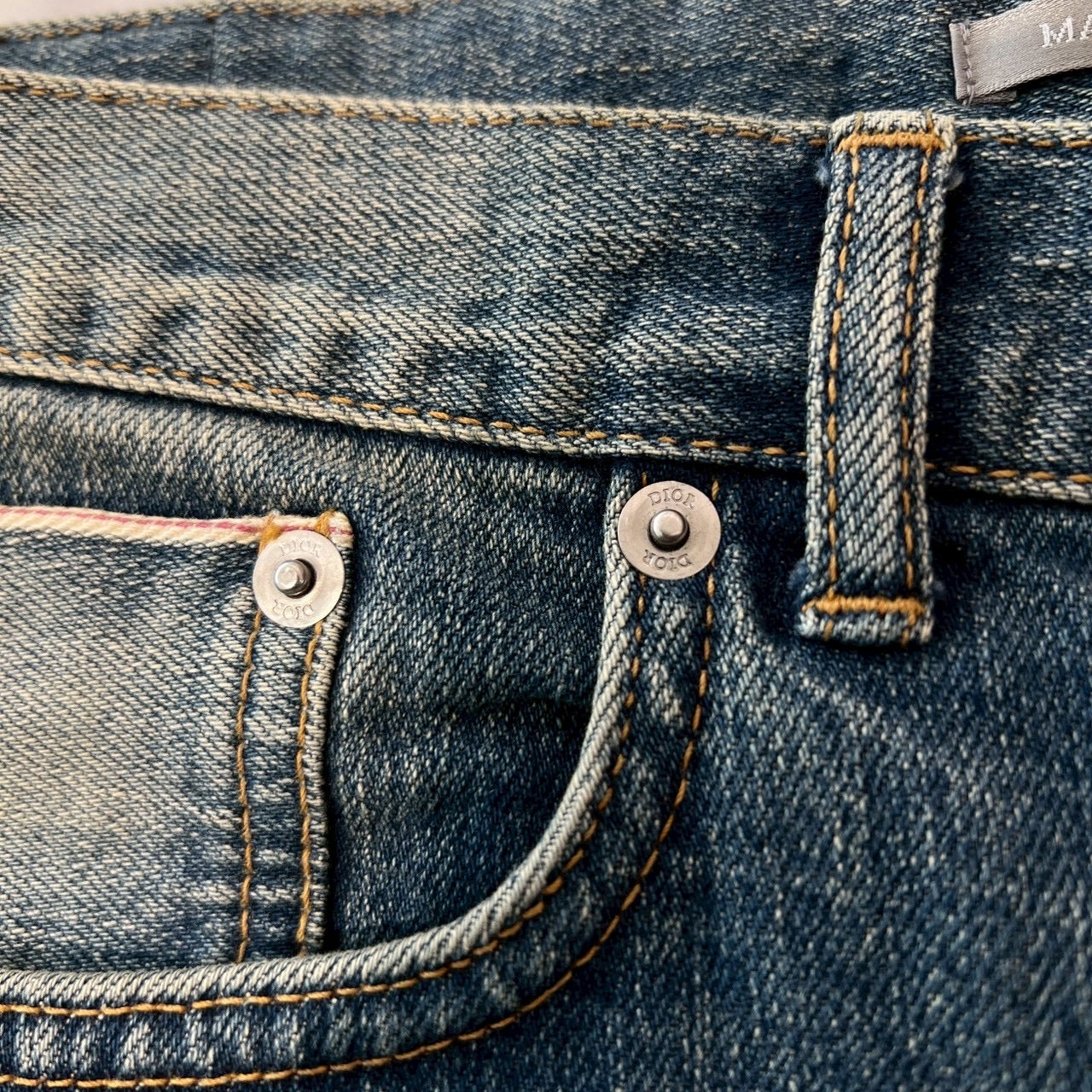 DIOR 2023SS ATELIER Embroidery Slim Fit Denim Pants 213DS15AY988 Size 34 ディオール アトリエ刺繍 スリムフィット デニムパンツ サイズ34