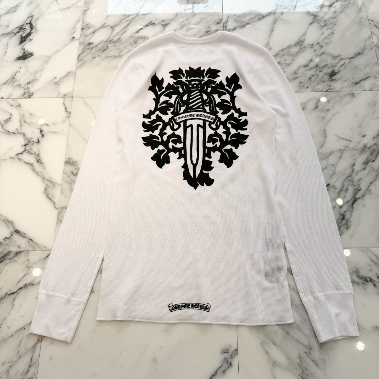 CHROME HEARTS 2025SS Vine Dagger Print Thermal Long Sleeve Tee Size XL クロムハーツ ヴァインダガー プリント サーマル ロングスリーグ Tシャツ サイズXL