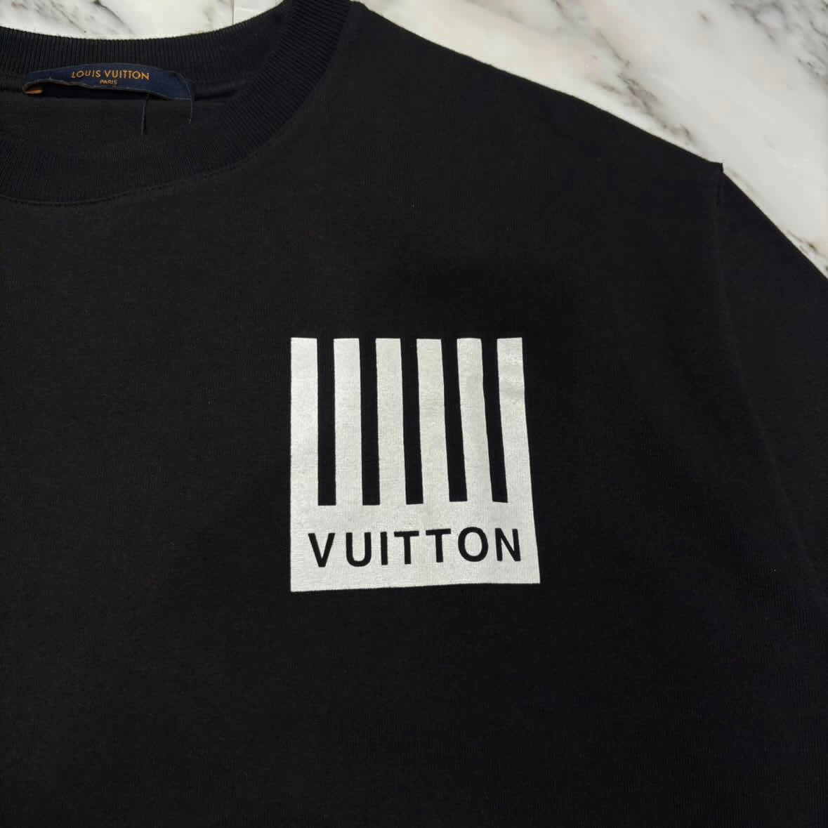 LOUIS VUITTON 2019AW Virgil Abloh Back Flower Print NPL Size M ルイヴィトン ヴァージルアブロー バックフラワープリントTシャツ サイズM