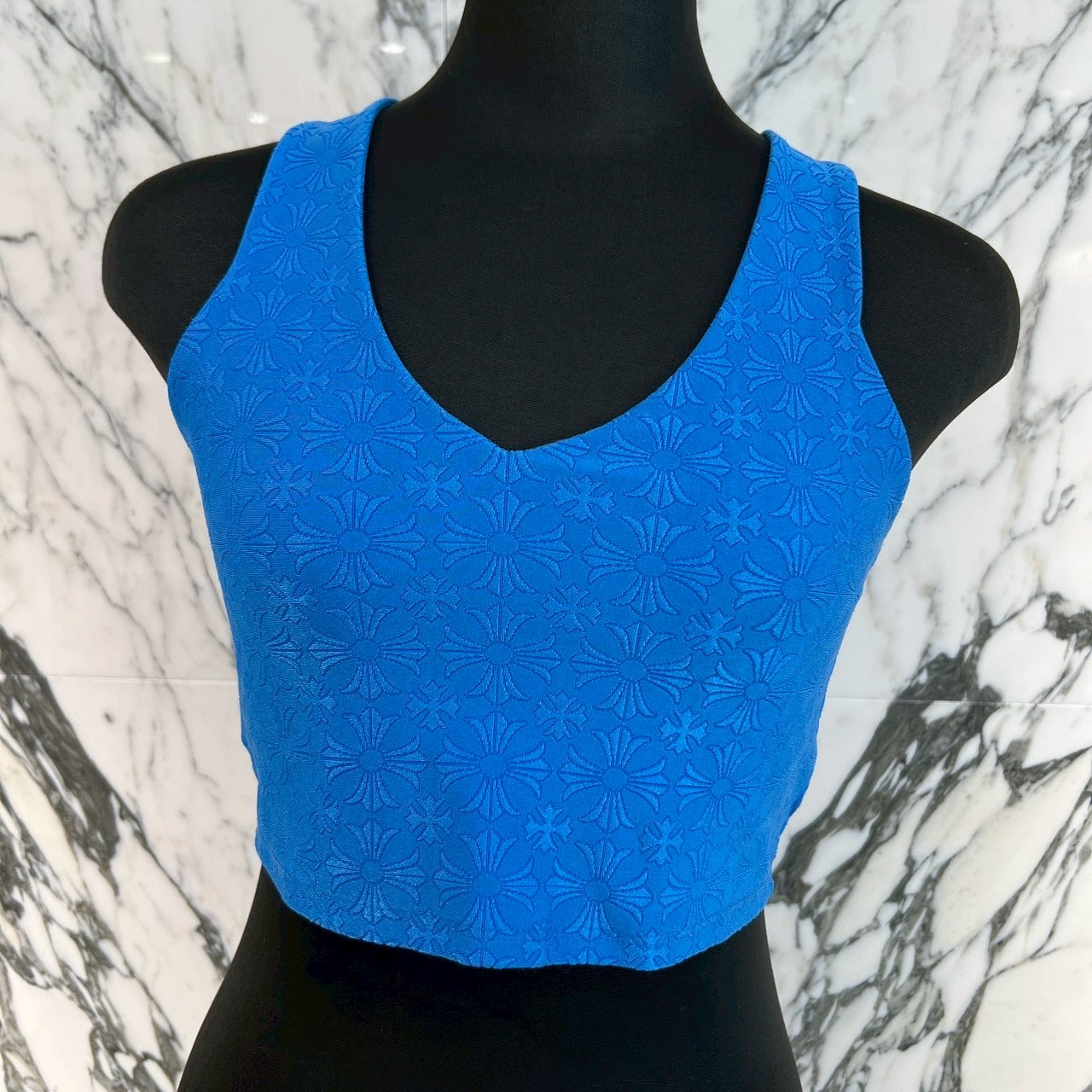 CHROME HEARTS CH Plus Pattern Horseshoe Rubber Print Camisole Size XS クロムハーツ CHプラス柄 ホースシューラバープリント キャミソール サイズXS