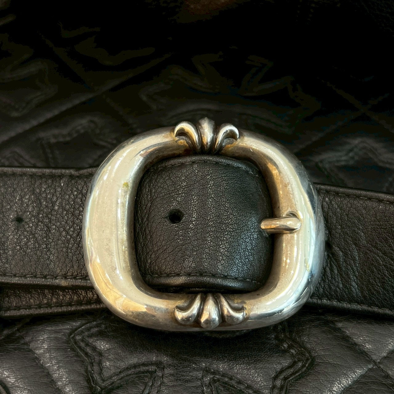 CHROME HEARTS 1 SNAT PACK MEDIUM LEATHER WAIST BAG Size XL クロムハーツ 1スナットパック ミディアムレザー ウェストバッグ サイズXL