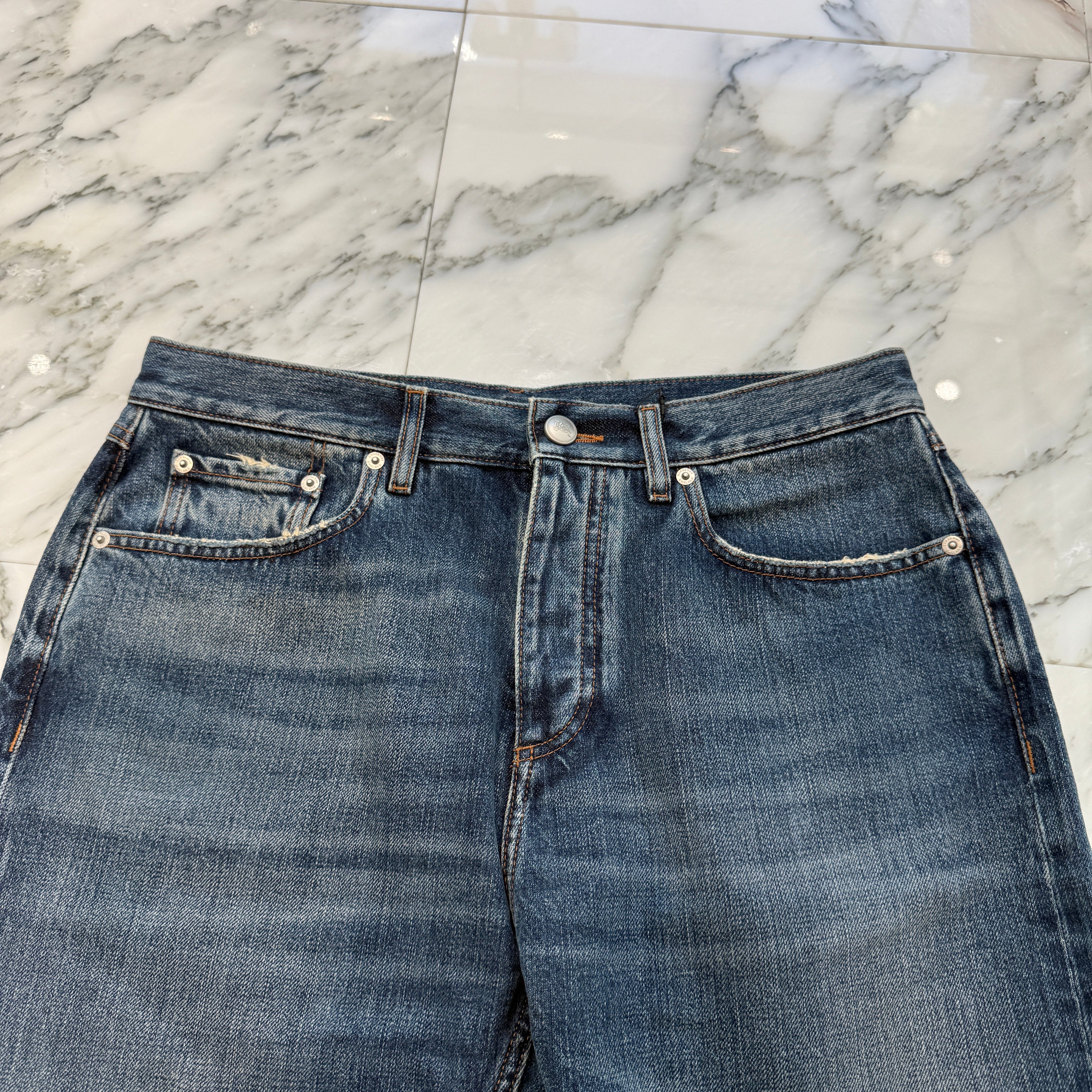 BURBERRY 2023AW Straight Fit Boot Cut Jeans 8071547 Size W32×L32 バーバリー ストレートフィット ブーツカットジーンズ サイズW32×L32