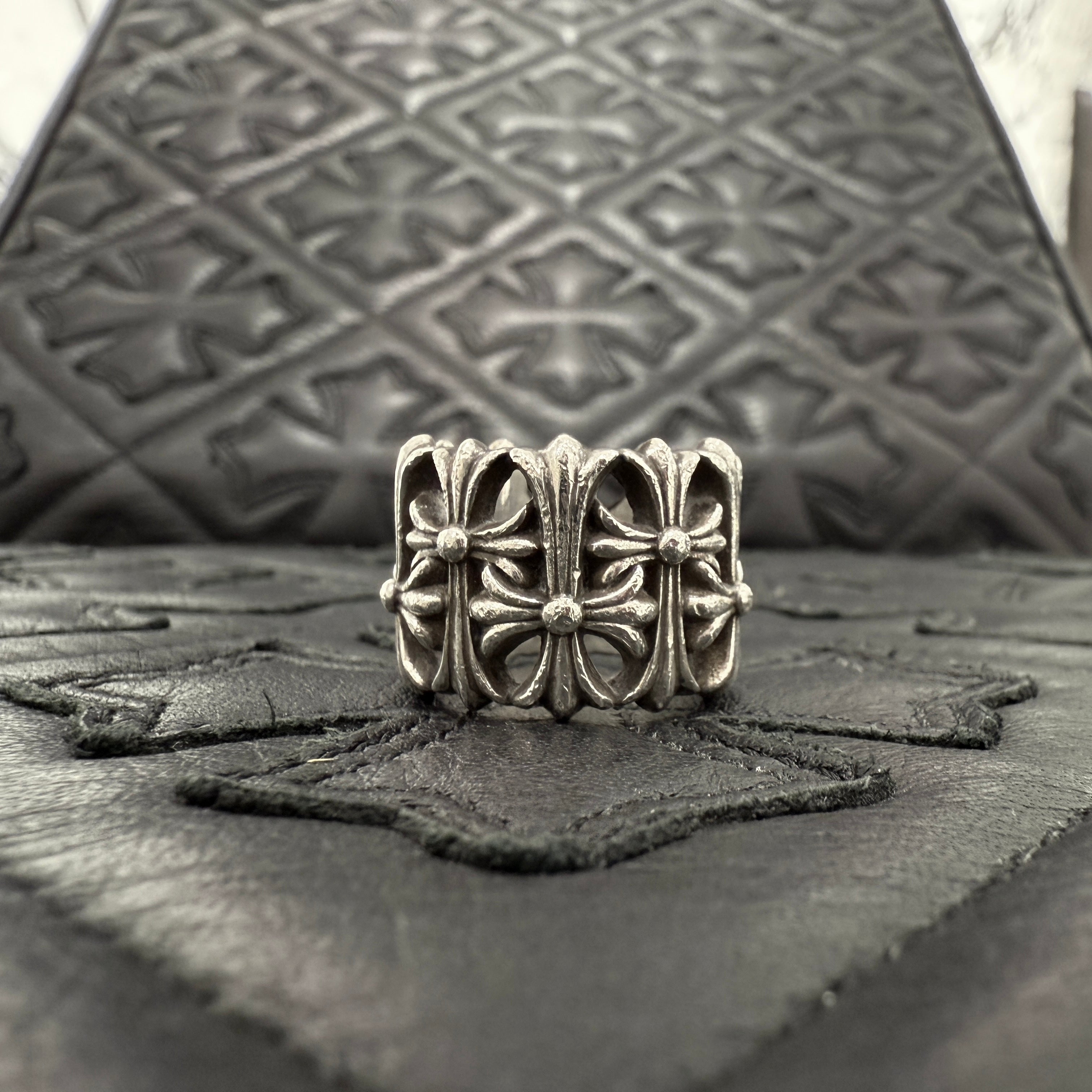 CHROME HEARTS Cemetery Cross Ring Size15号 クロムハーツ セメタリークロスリング サイズ15号
