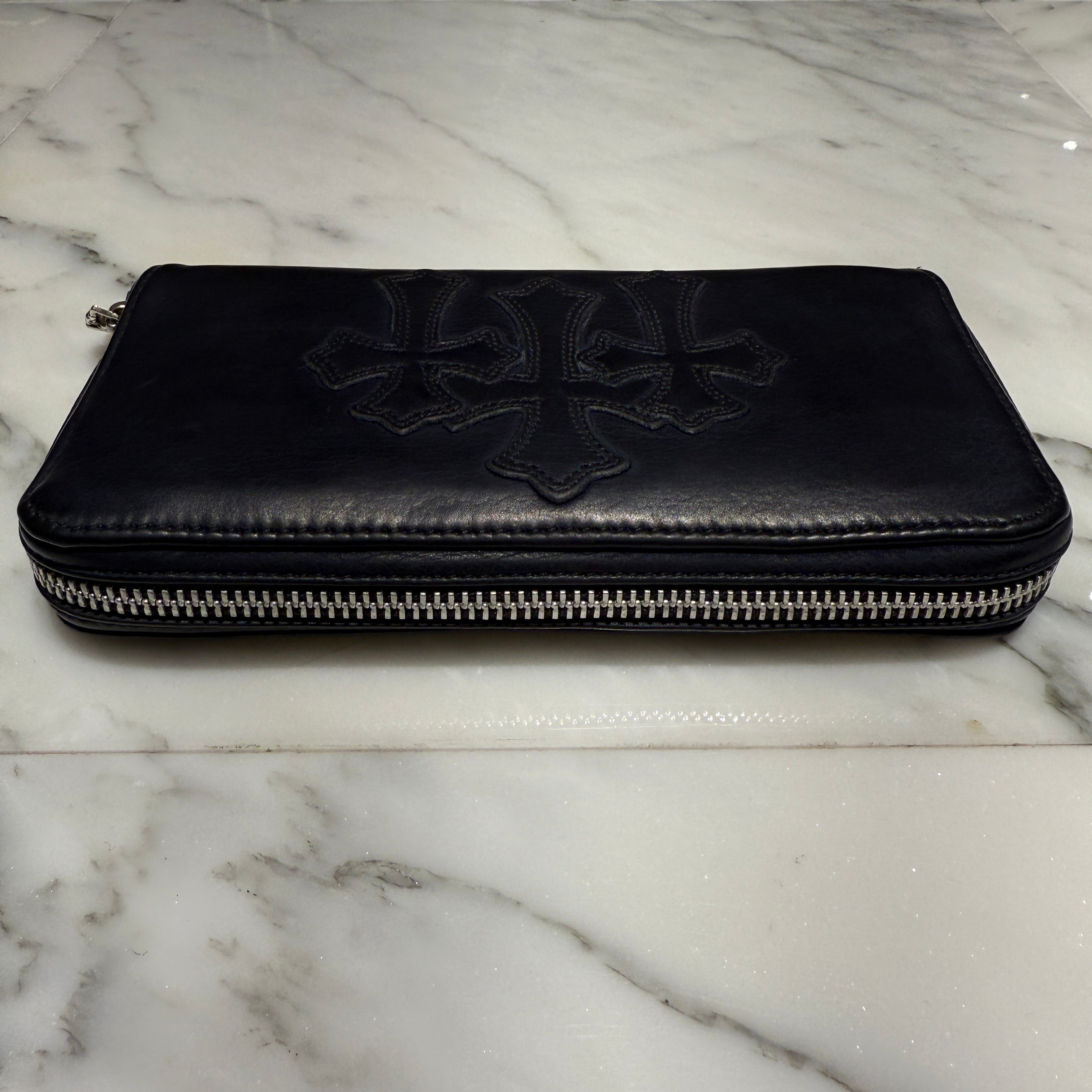 CHROME HEARTS 3 Cemetery Cross Leather Patch REC F ZIP #2 Wallet クロムハーツ 3セメタリークロス レザーパッチ レック F ジップ #2 ウォレット