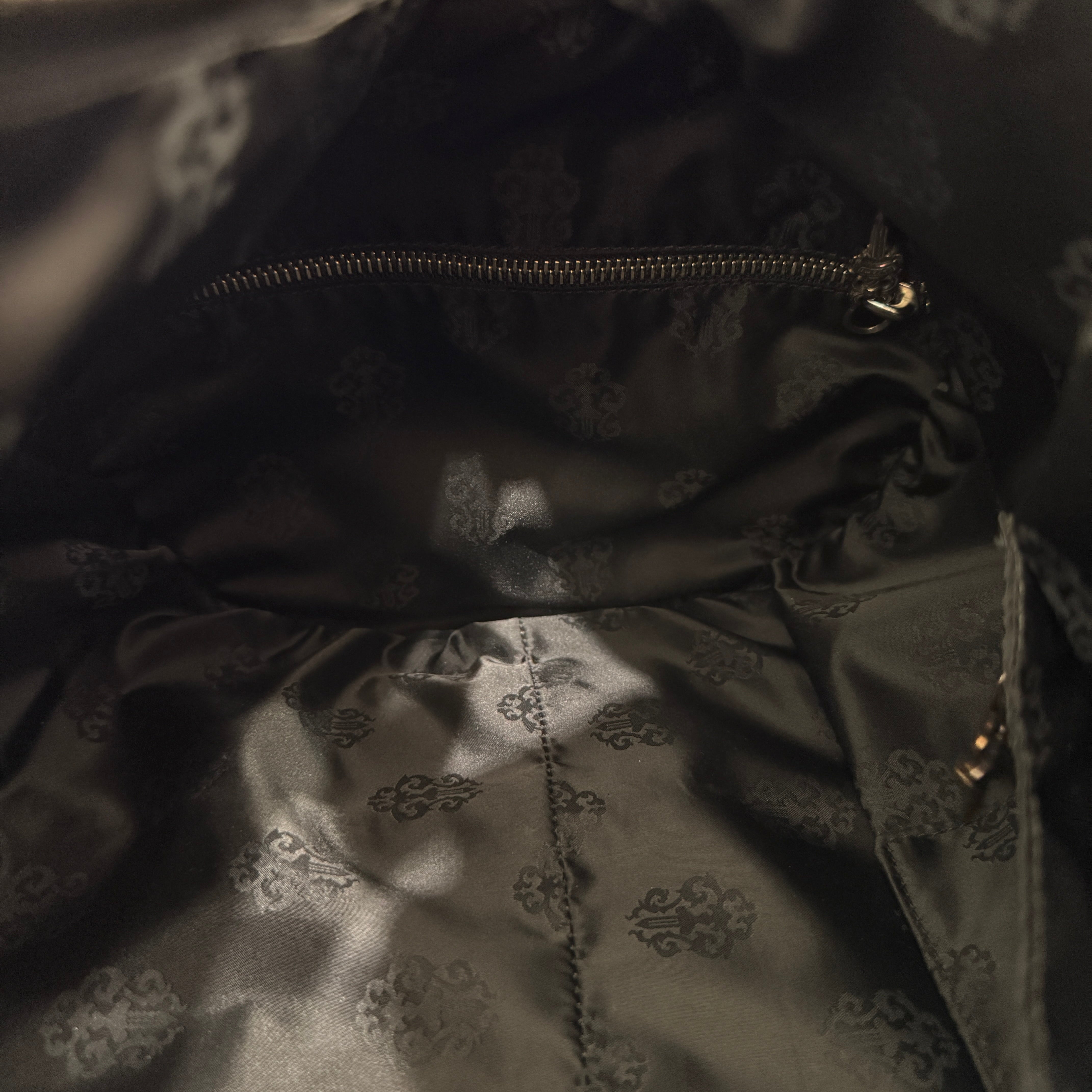 CHROME HEARTS Las Vegas Limited DOMINO Cemetery Cross Patch Duffle Leather Boston Bag クロムハーツ ラスベガス限定 ドミノ セメタリークロスパッチ ダッフル レザー ボストンバッグ