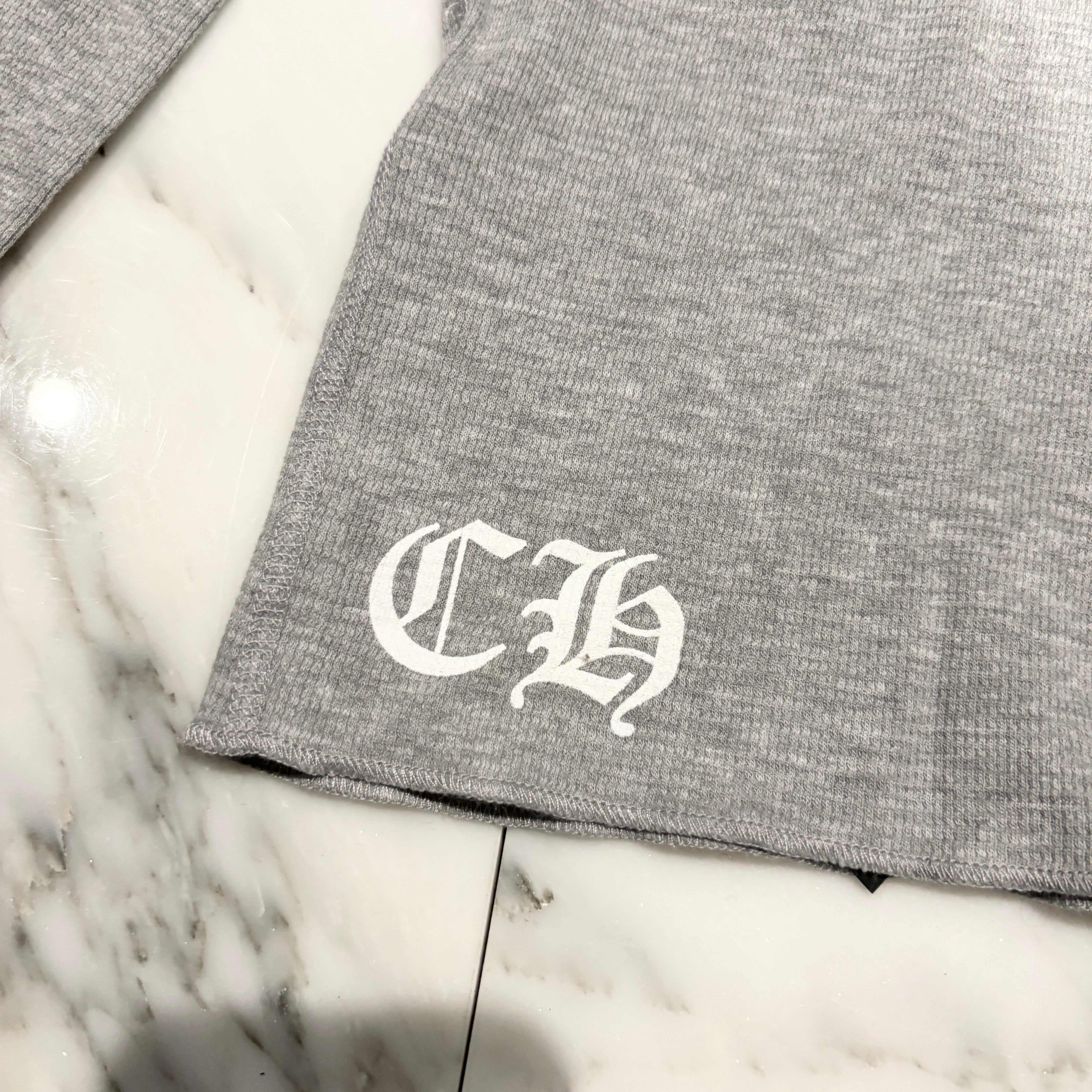 CHROME HEARTS 2025SS Scroll Label Arm Logo Print Thermal Long Sleeve Tee Size L クロムハーツ スクロールラベル アームロゴプリント  サーマル ロングスリーブ Tシャツ サイズL