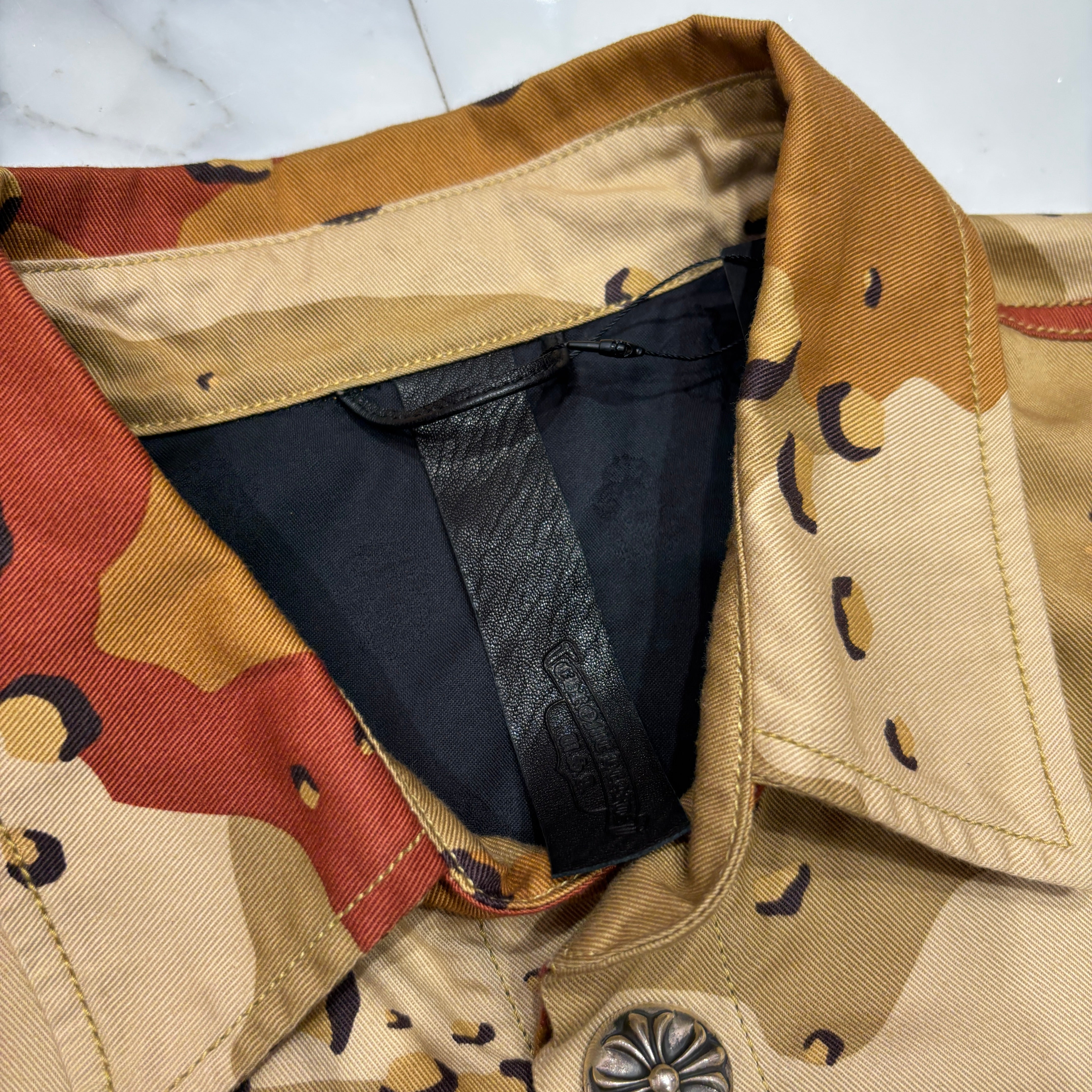 CHROME HEARTS × MATTY BOY Sex Records Camo Short Sleeve Jacket Size XL クロムハーツ × マッティボーイ セックスレコード カモ ショートスリーブジャケット サイズXL