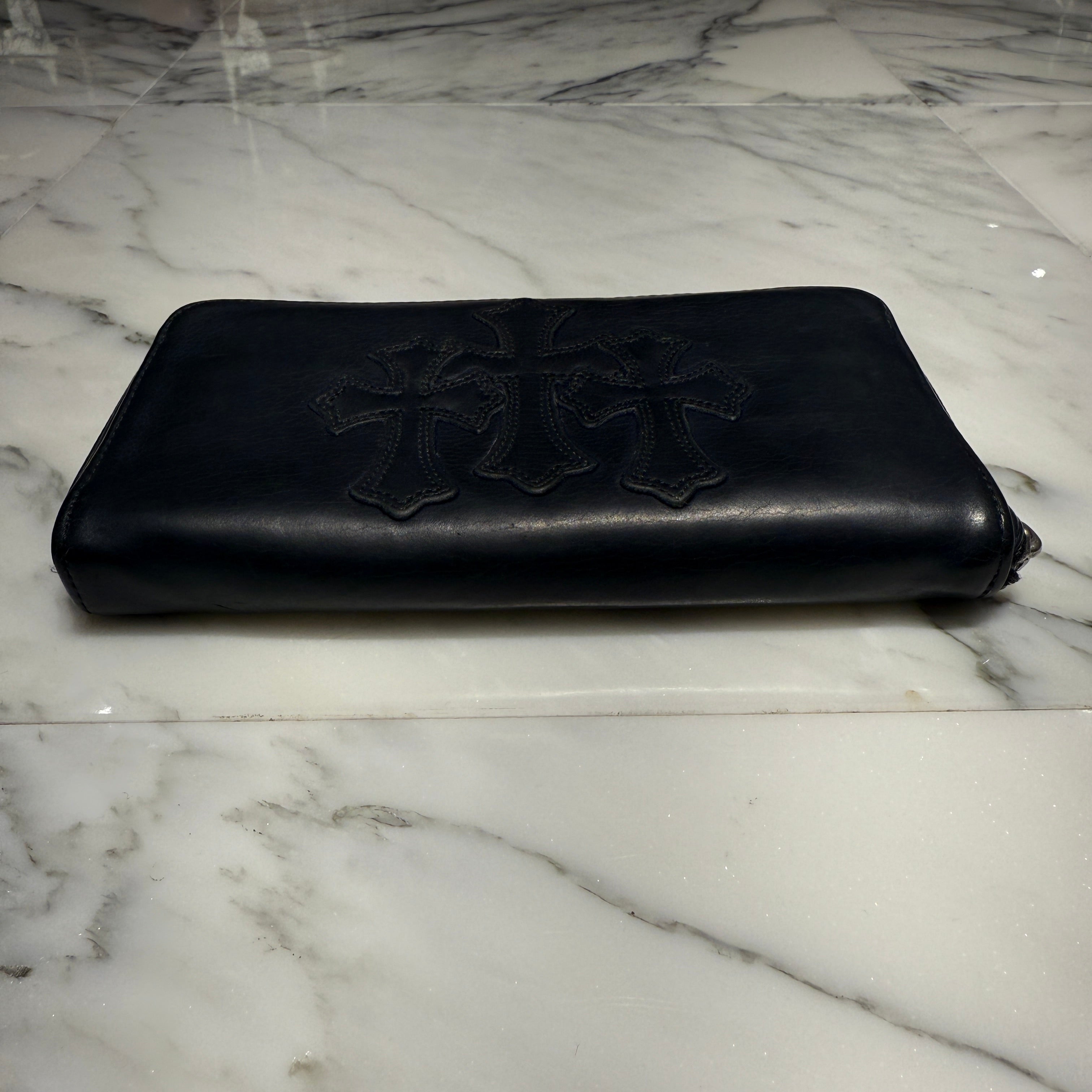 CHROME HEARTS 3 Cemetery Cross Leather Patch REC F ZIP #2 Wallet クロムハーツ 3セメタリークロス レザーパッチ レック F ジップ #2 ウォレット
