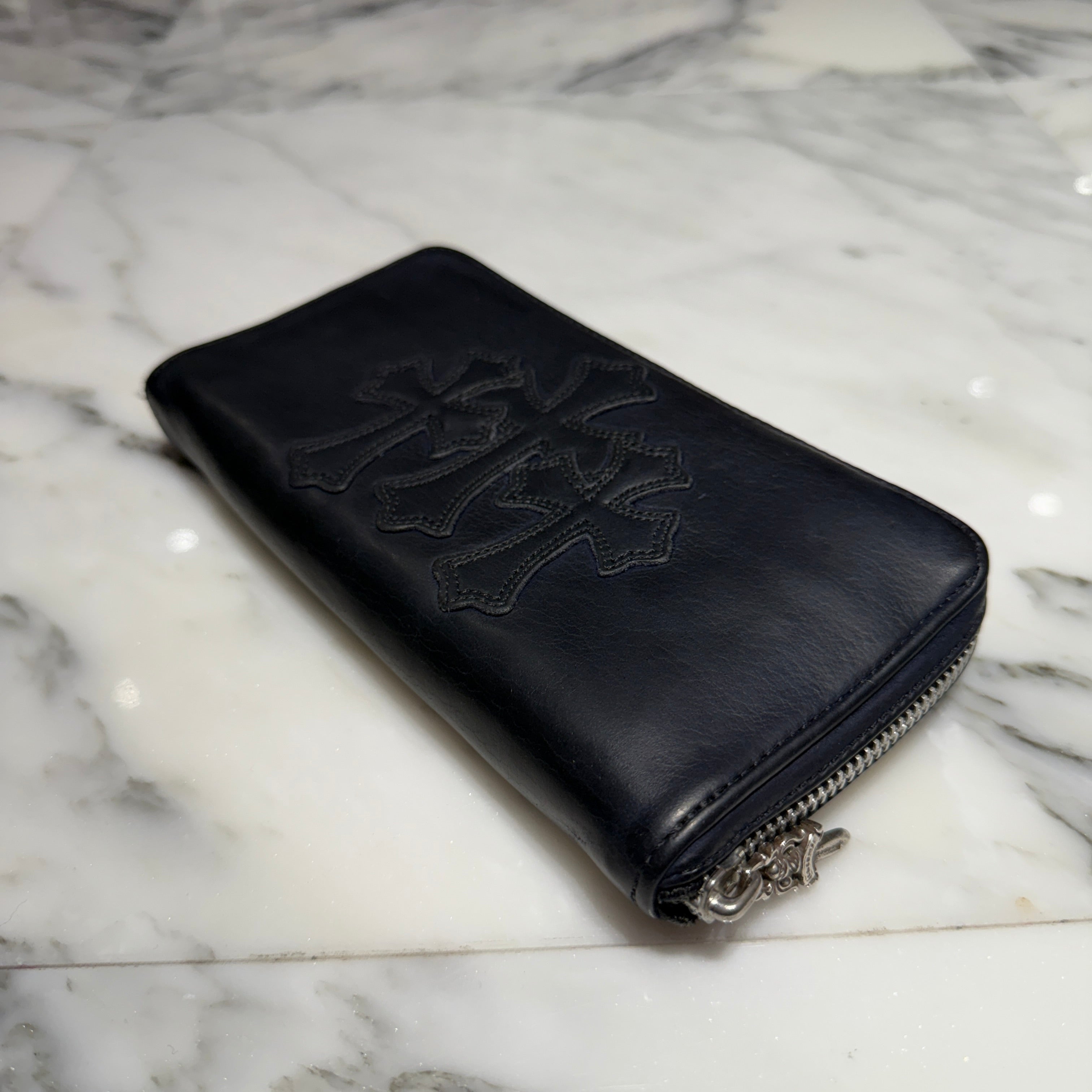 CHROME HEARTS 3 Cemetery Cross Leather Patch REC F ZIP #2 Wallet クロムハーツ 3セメタリークロス レザーパッチ レック F ジップ #2 ウォレット