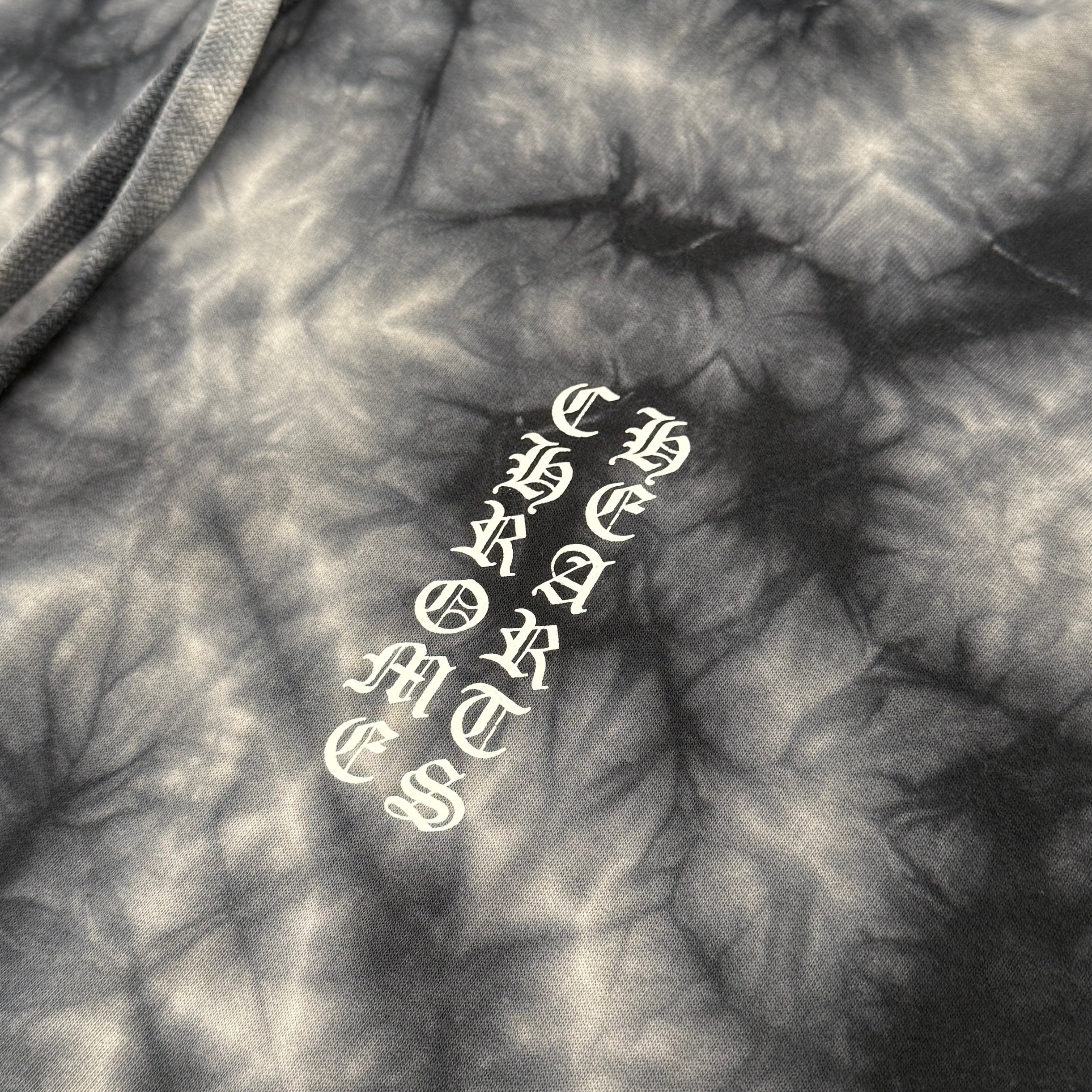 CHROME HEARTS Vertical Logo Horseshoe Tie Dye Pullover Hoodie Size XL クロムハーツ ヴァーティカルロゴ ホースシュー タイダイ プルオーバーフーディー サイズXL